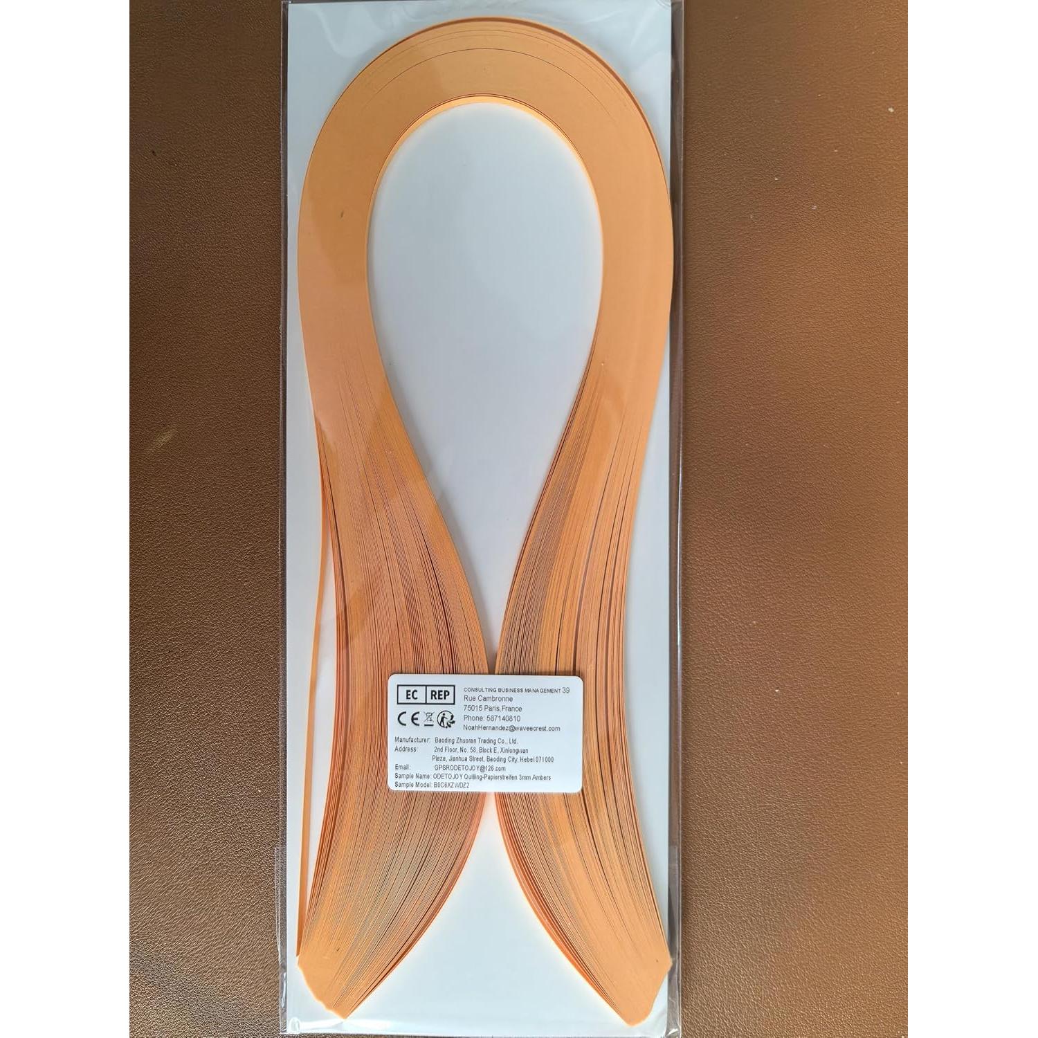 Tiras de Papel Quilling ODETOJOY 3mm 120pcs Color Sólido