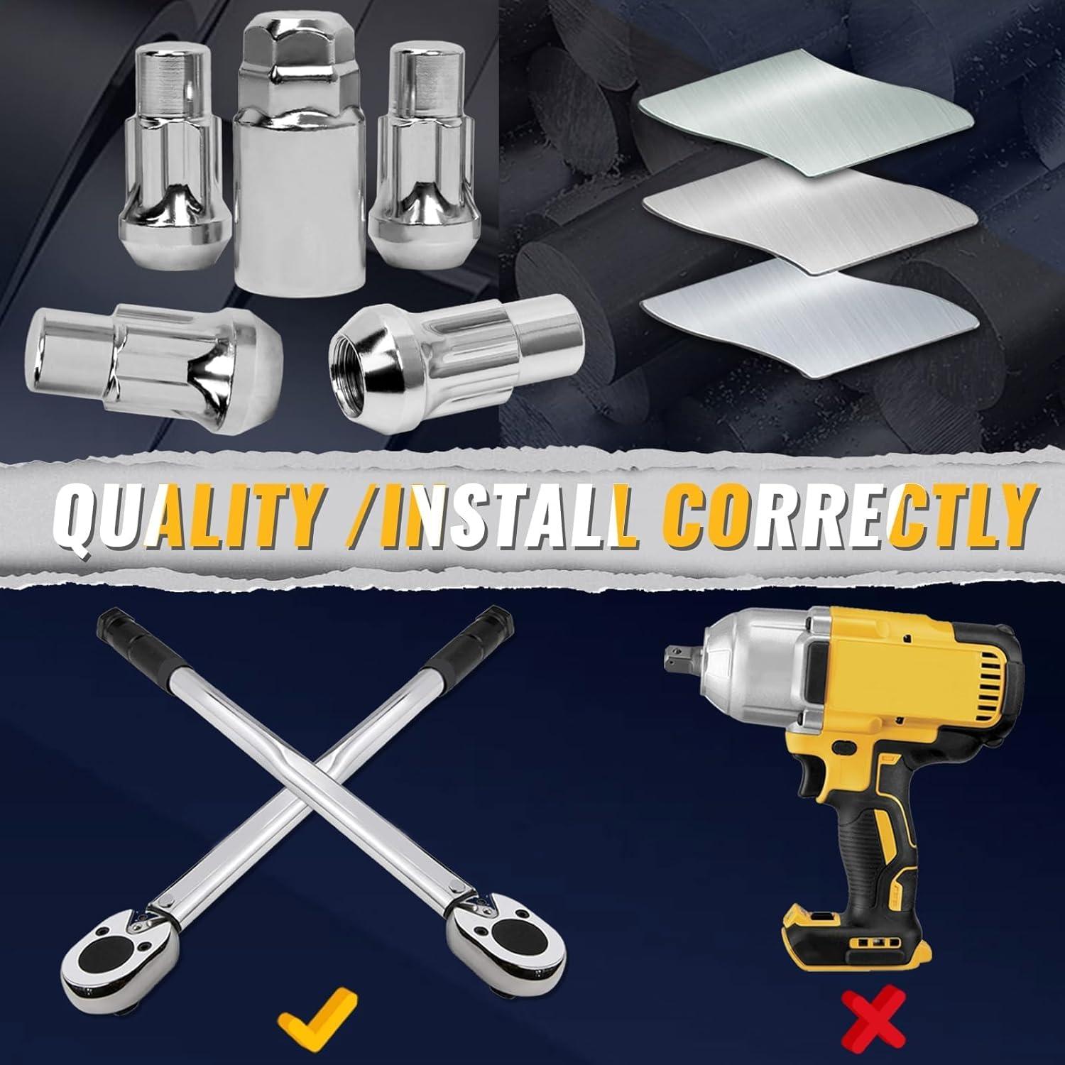 Juego de 4 Tuercas de Rueda de Bloqueo Mardarth 45mm Antirrobo