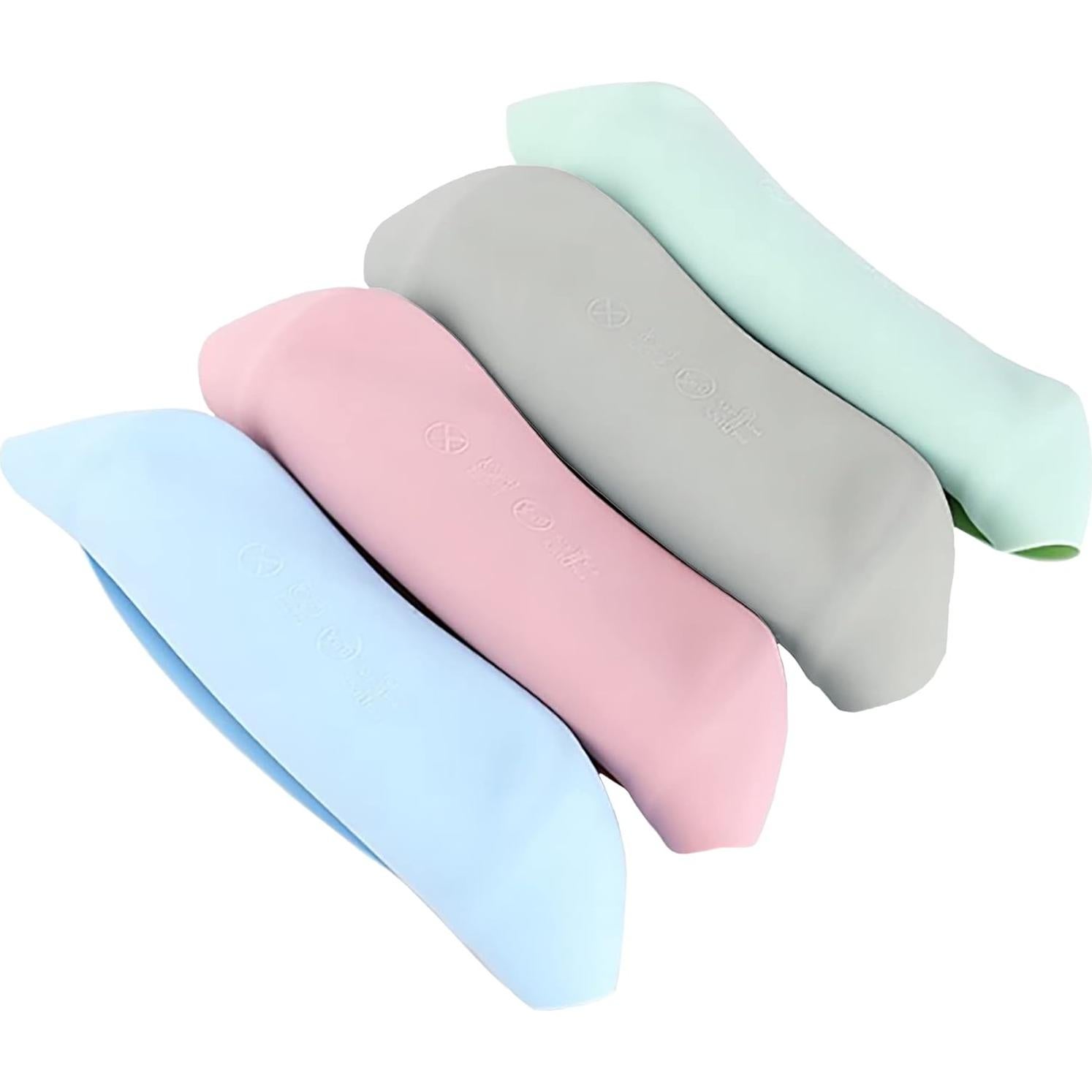 Babero de Silicona Impermeable Aiden's Corner Gris Ajustable