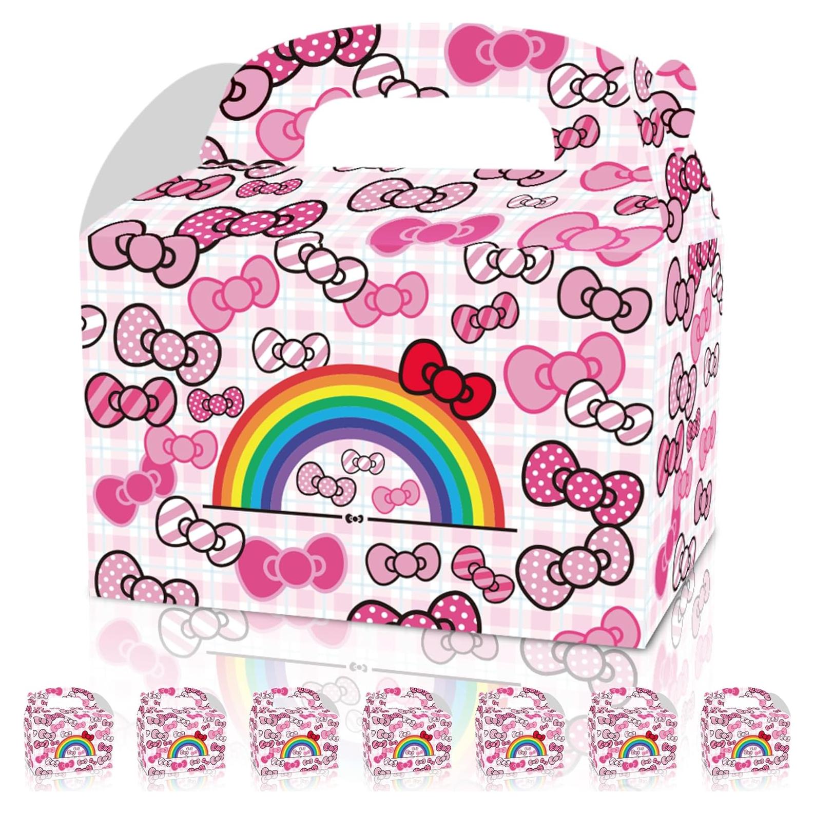 Cajas de Regalo de Cumpleaños Gato CNMOAOAGS 12 Pcs Rosa