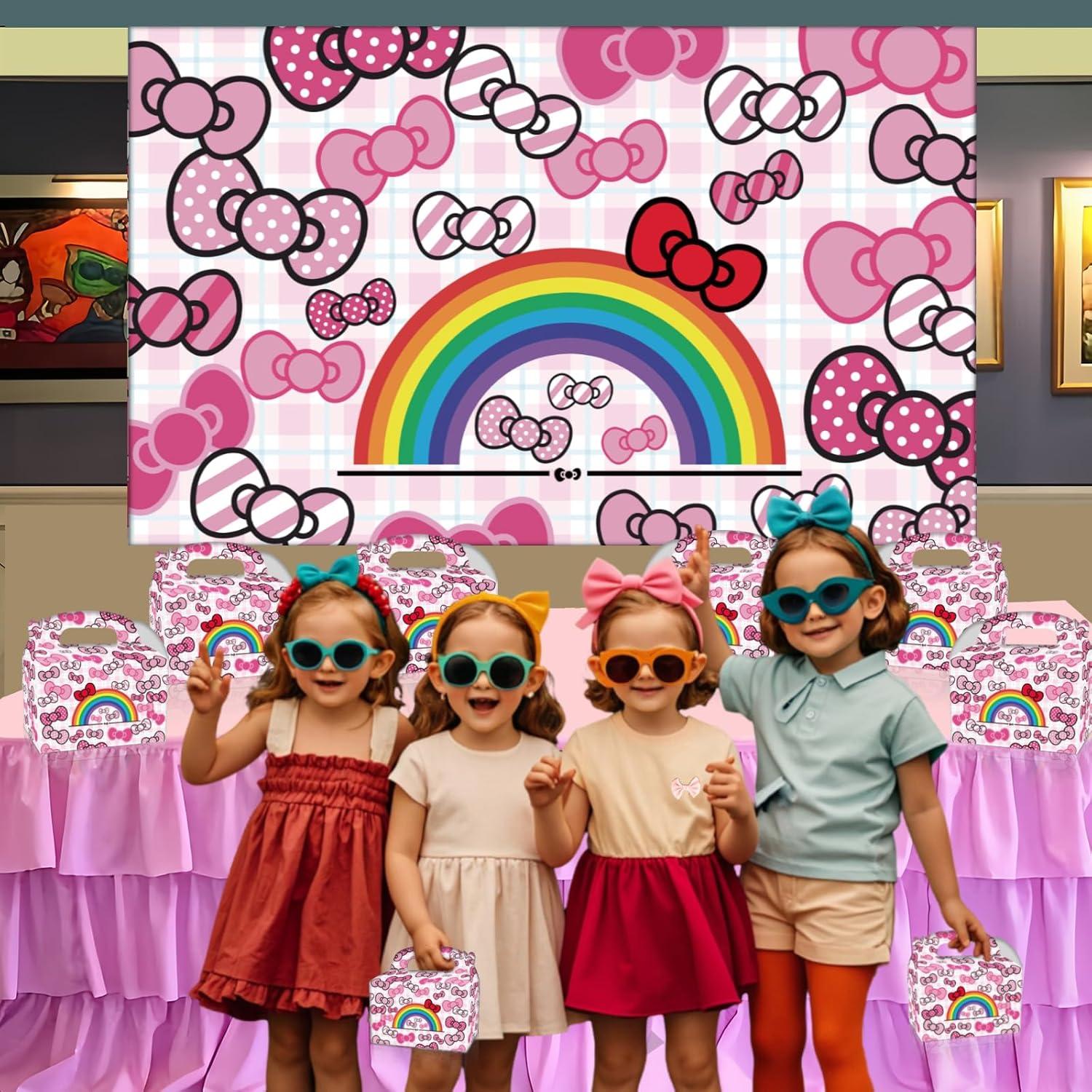 Cajas de Regalo de Cumpleaños Gato CNMOAOAGS 12 Pcs Rosa