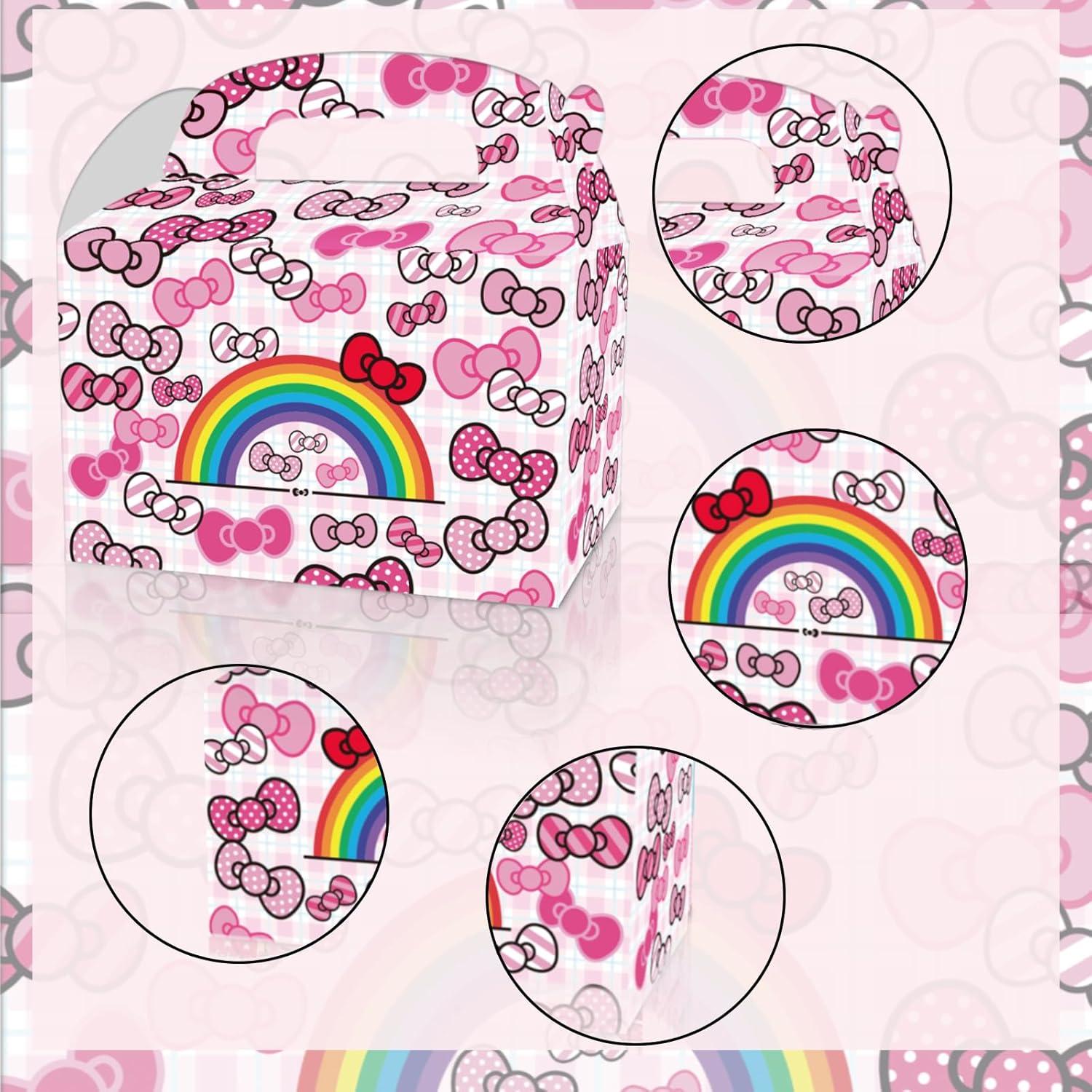 Cajas de Regalo de Cumpleaños Gato CNMOAOAGS 12 Pcs Rosa