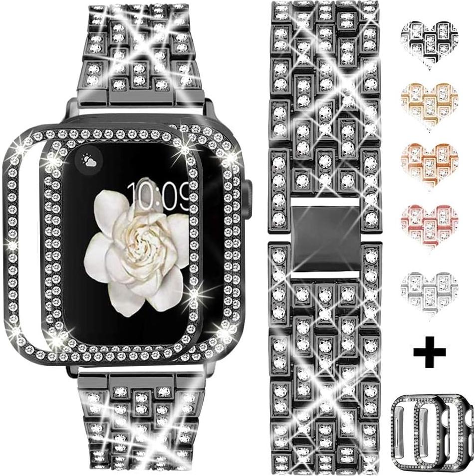 Correa Apple Watch 38mm Bekomo + 2 Fundas Brillantes