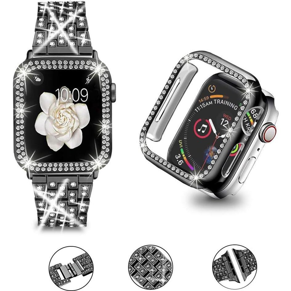 Correa Apple Watch 38mm Bekomo + 2 Fundas Brillantes