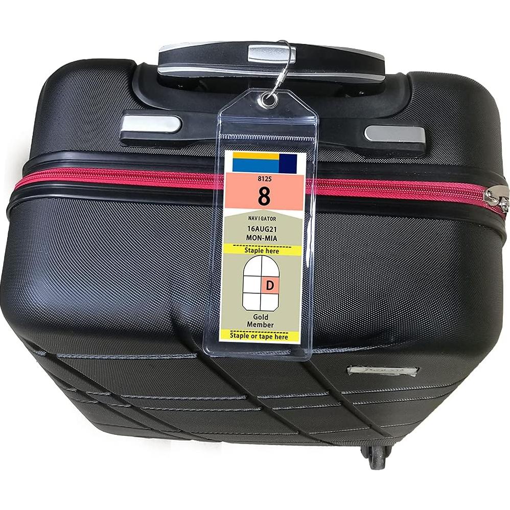 Soportes de Etiquetas de Equipaje CruiSeaU 4 Piezas para Cruceros