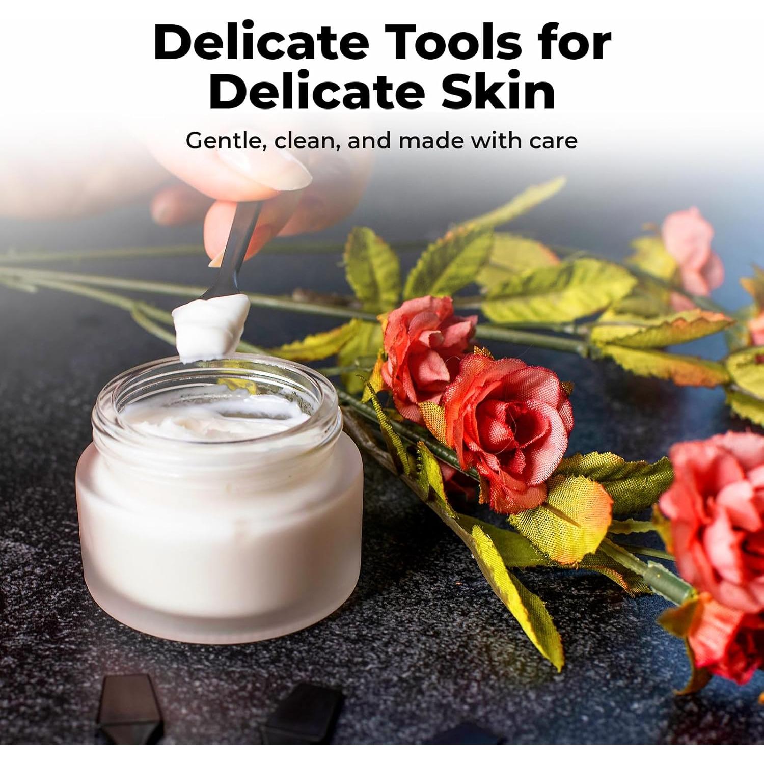 Mini Espátula Cosmética Desechable BIKO - 100 Unidades 6.35cm