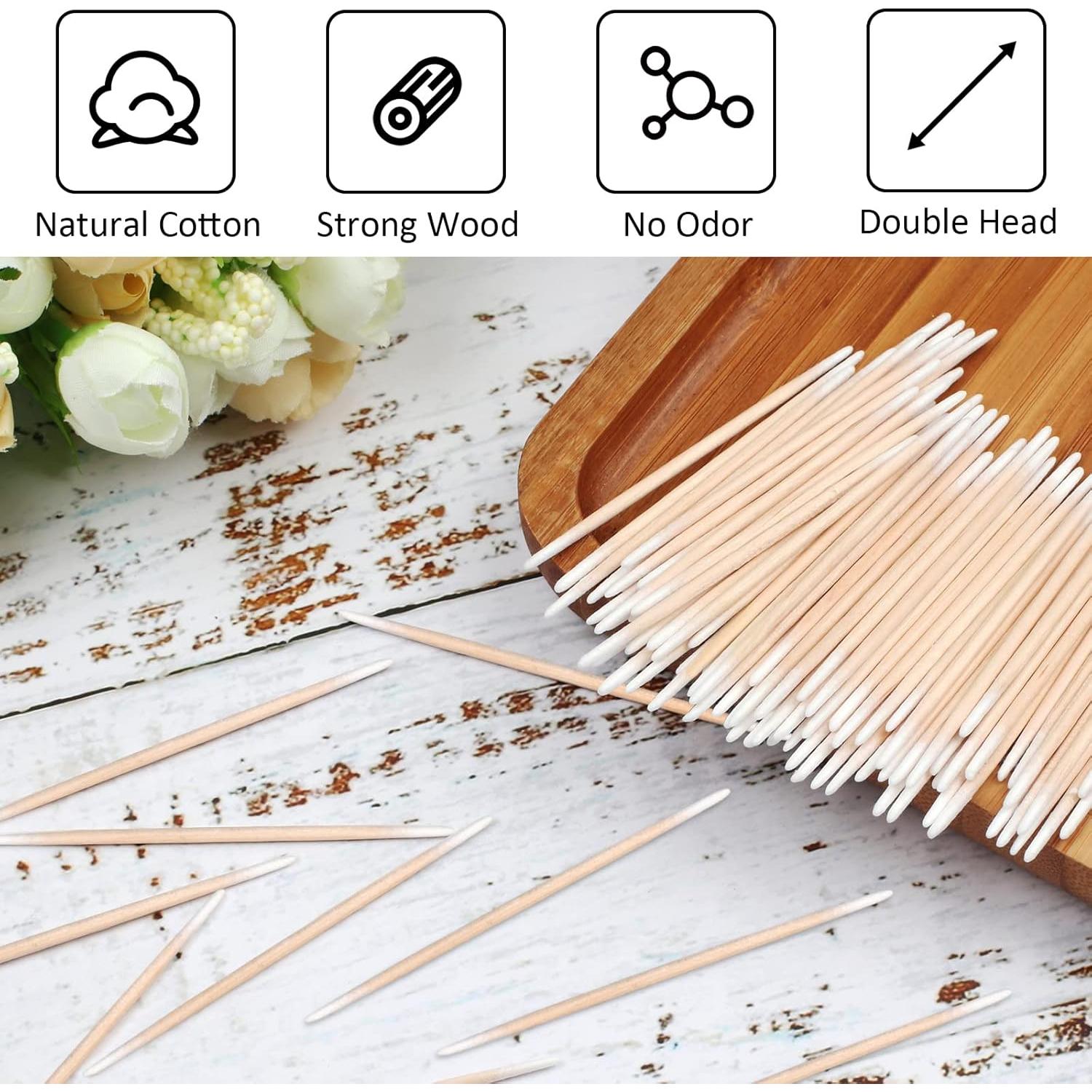 Hisopos de Microblading Kissxiaoya 500pcs Punta Afilada