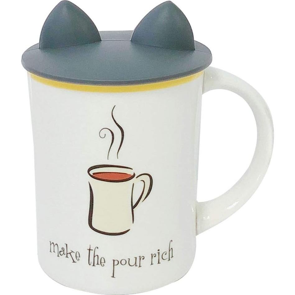 Juego de 6 Tapas de Silicona Wrapables para Tazas Antipolvo