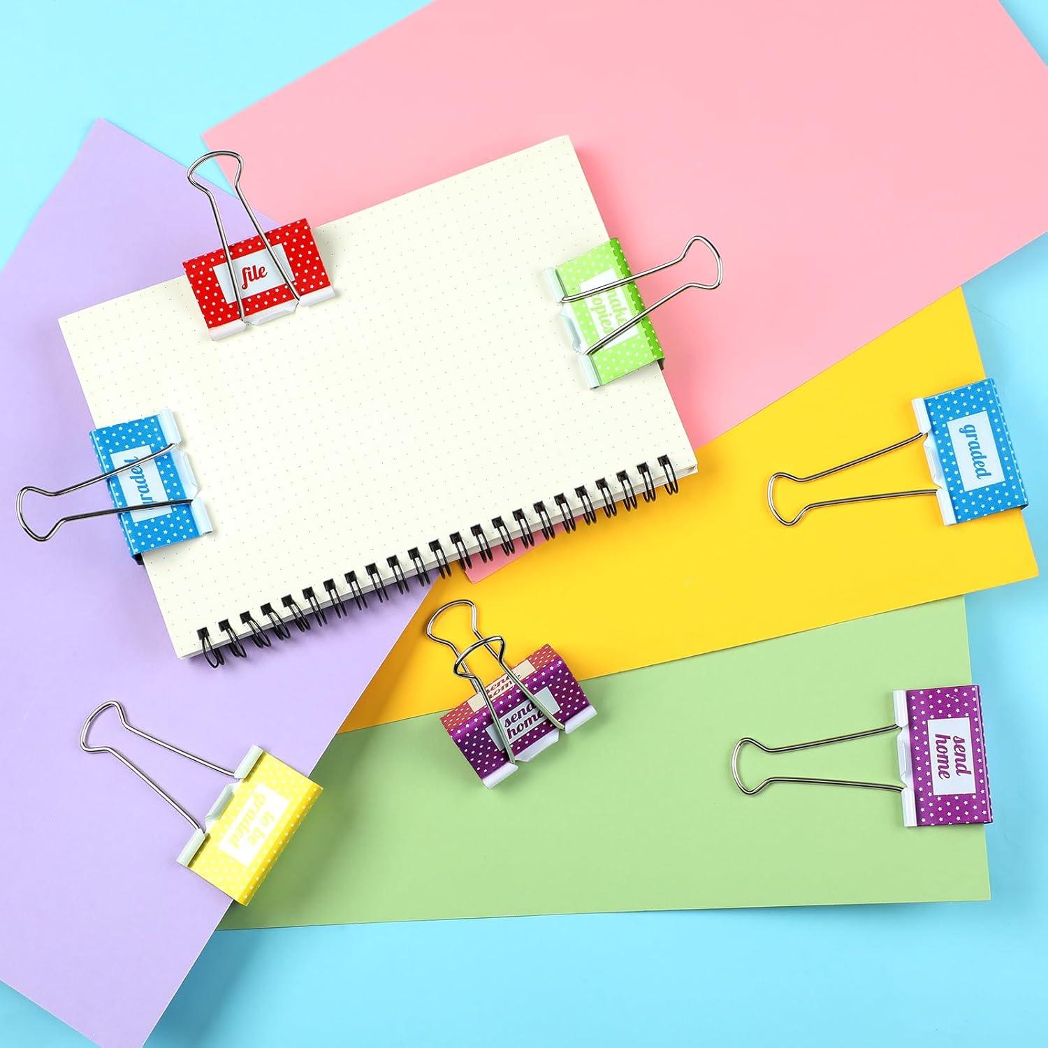 Juego de 5 Clips de Carpeta Grandes Feifeiya 5.08 cm Metálicos