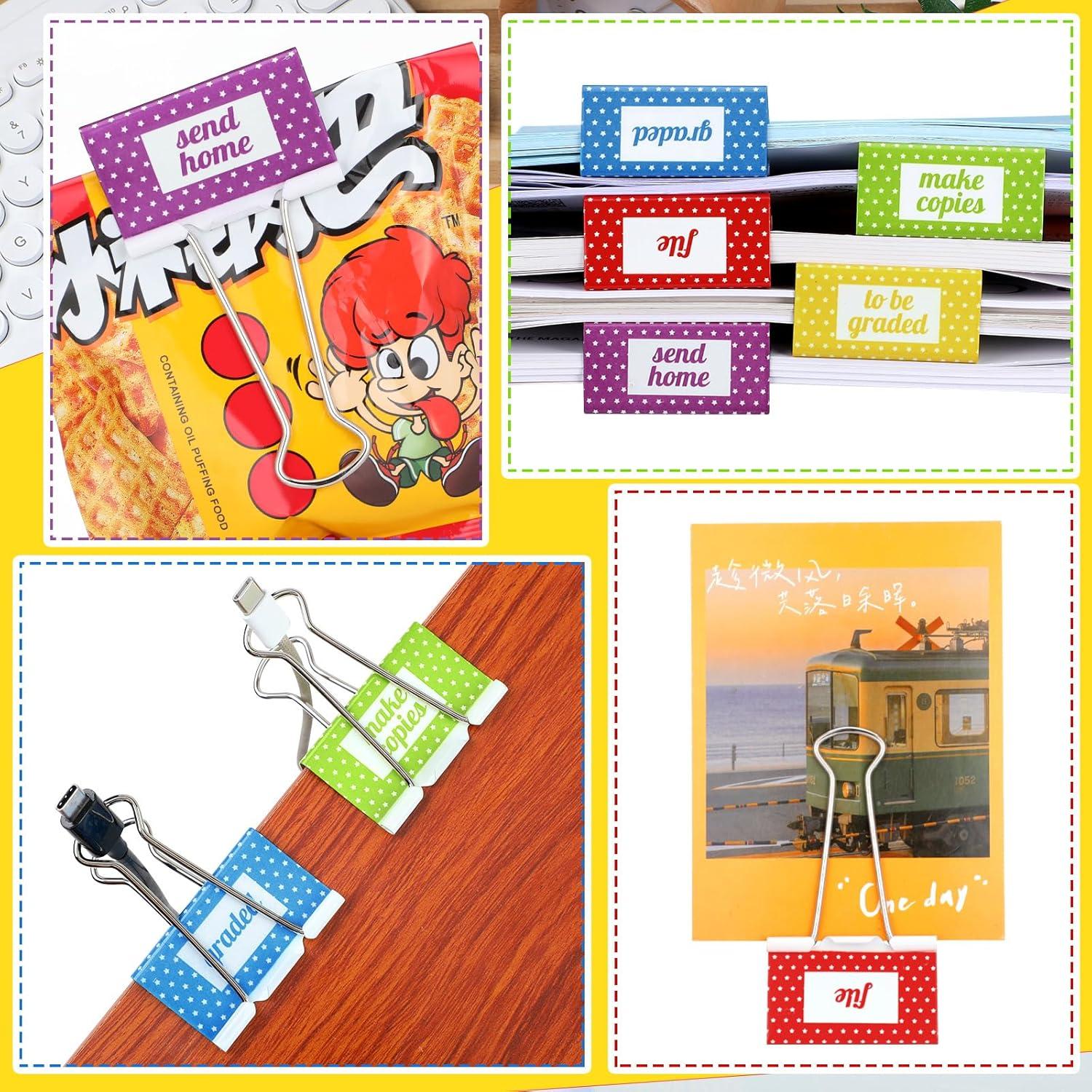 Juego de 5 Clips de Carpeta Grandes Feifeiya 5.08 cm Metálicos