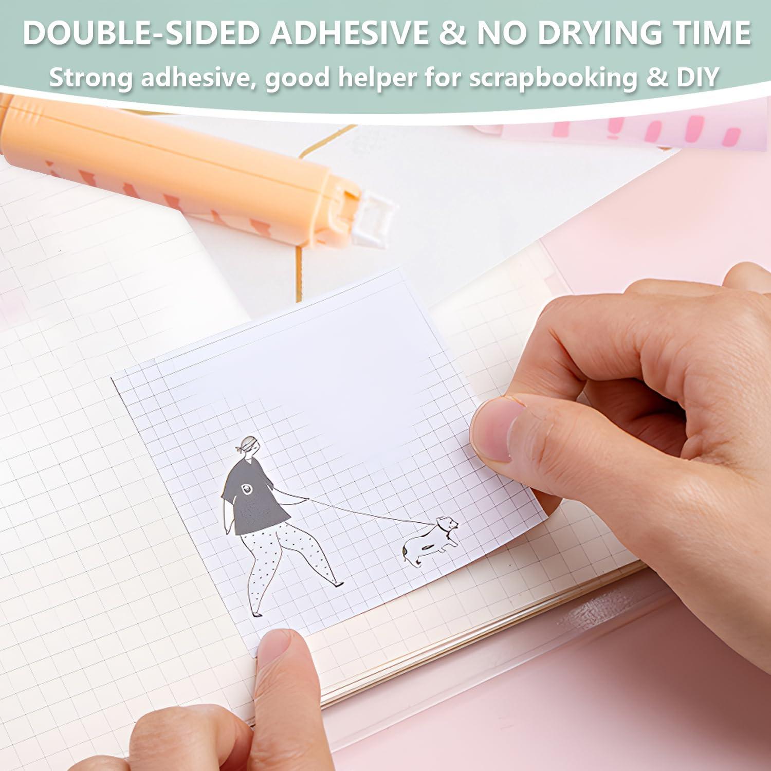 Cinta Correctora 2 en 1 PANDENNER, Doble Cara, 4 Paquetes