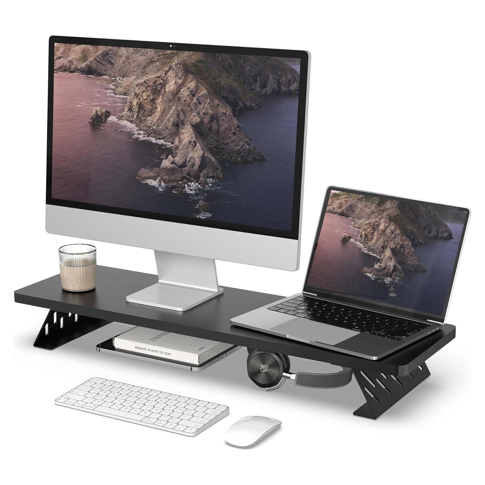 Soporte para Monitor Fenge, Elevador de Escritorio 80 cm, Carga 24.95 kg