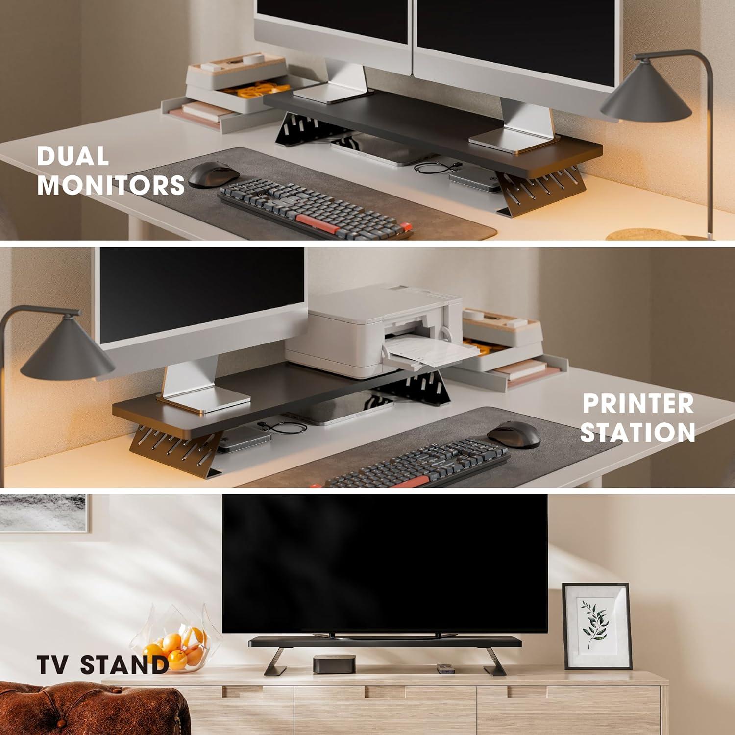 Soporte para Monitor Fenge, Elevador de Escritorio 80 cm, Carga 24.95 kg