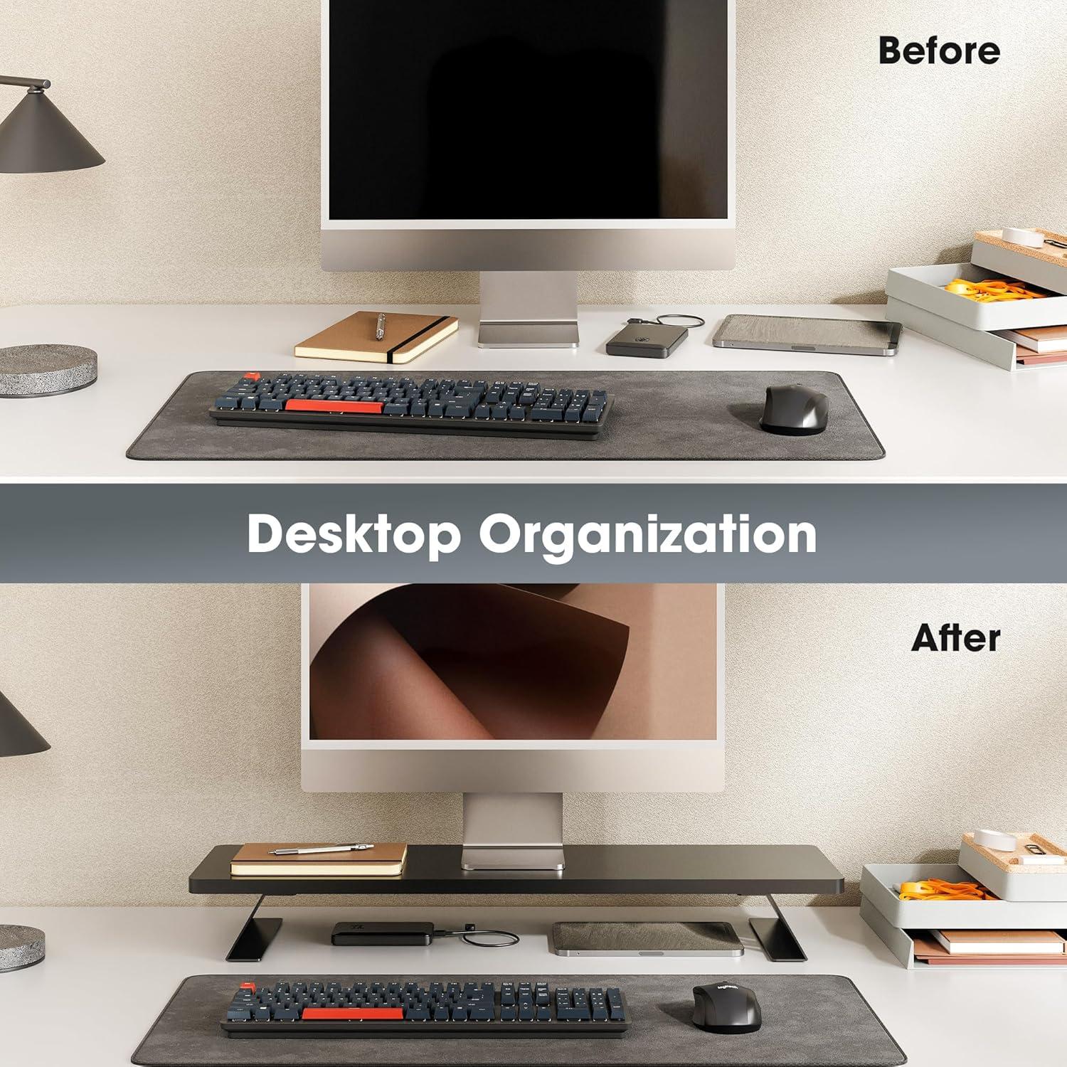 Soporte para Monitor Fenge, Elevador de Escritorio 80 cm, Carga 24.95 kg