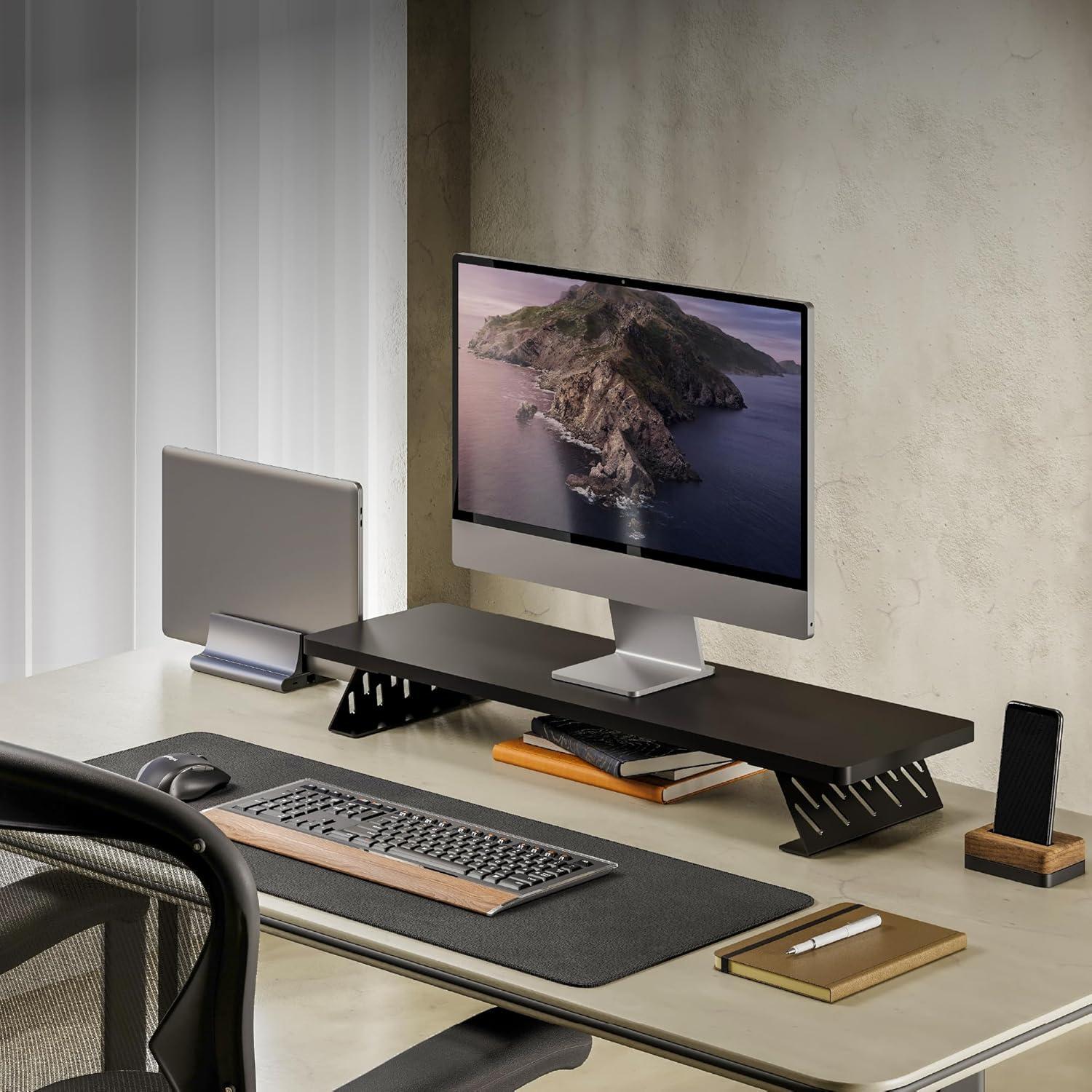 Soporte para Monitor Fenge, Elevador de Escritorio 80 cm, Carga 24.95 kg