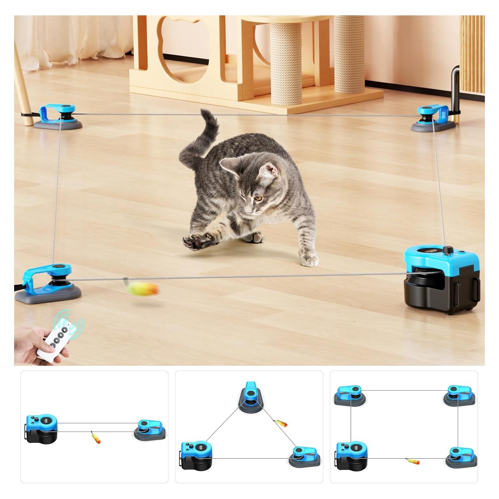 Juguete Interactivo para Gatos AsFrost - Control Manual y Automático