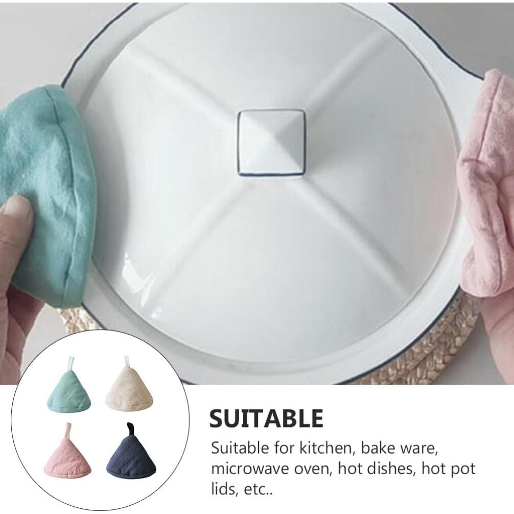 Cubiertas de Mango de Olla Cabilock 4 Piezas Algodón Mini