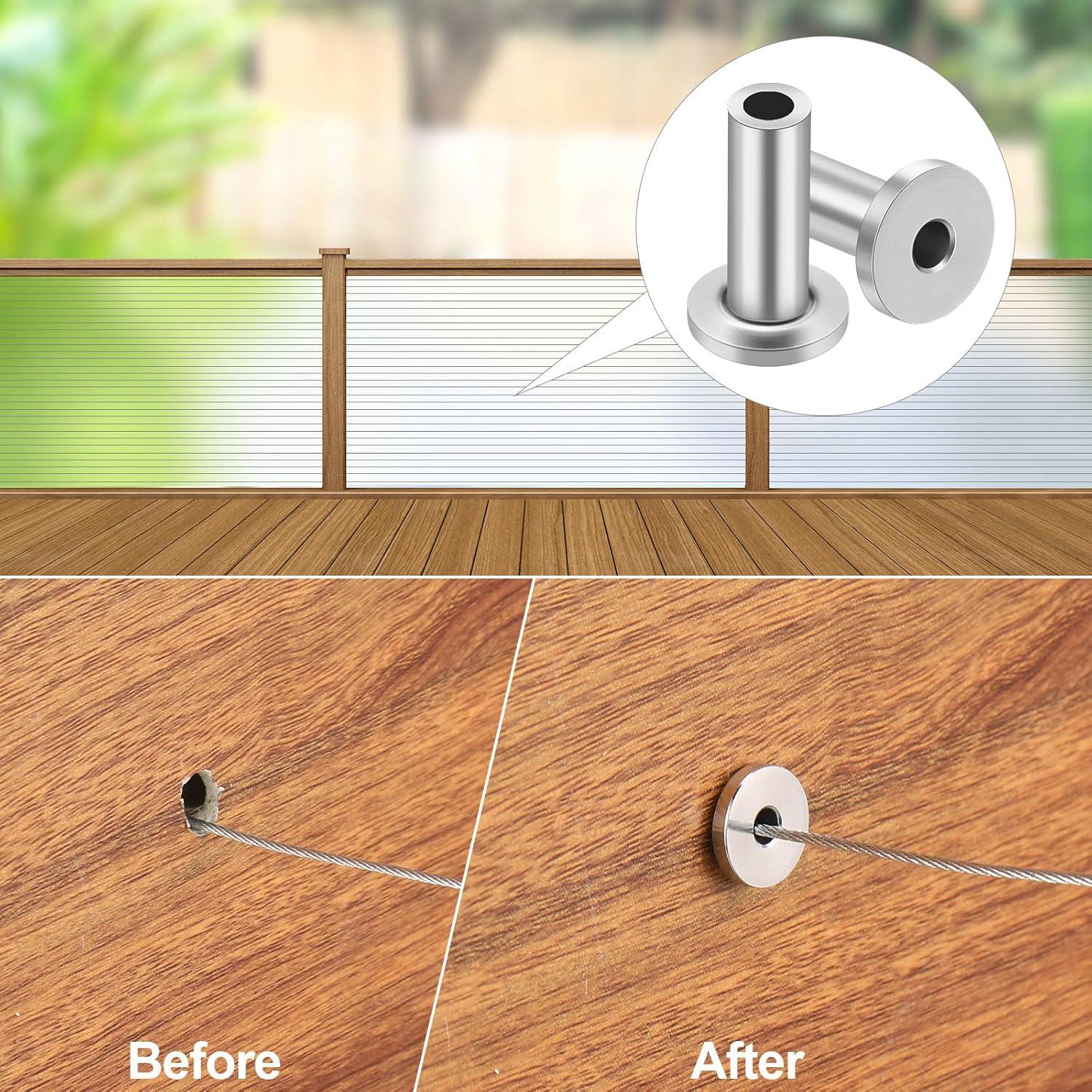 Mangas Protectores de Acero Inoxidable Therwen 200 Pcs 2 cm