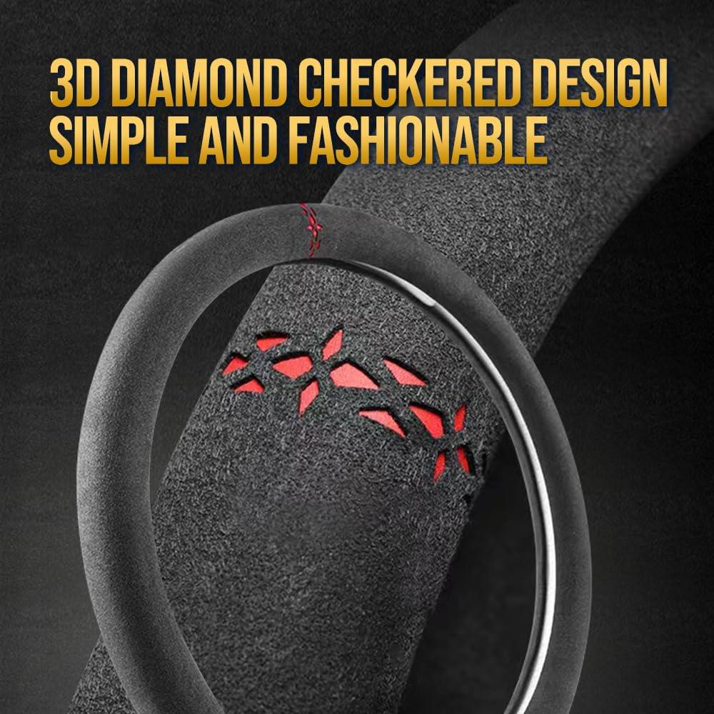 Cubierta de volante de cuero Carodi T-201 para Tesla Model 3/Y