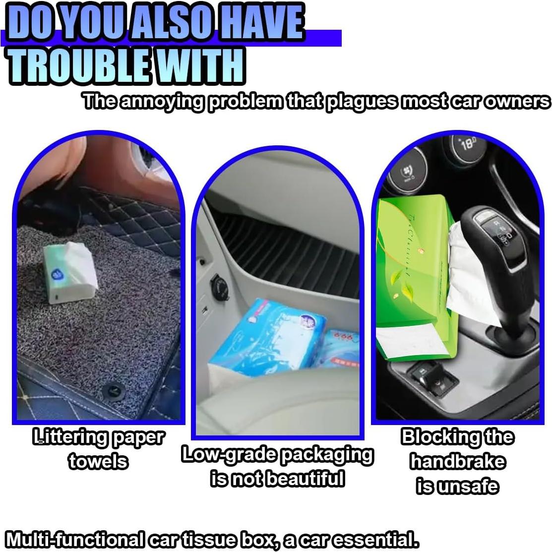 Soporte de Tejidos para Coche ZIMISI Cuero Marrón 22.5x17x5.5cm