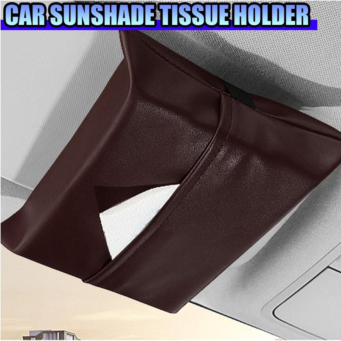 Soporte de Tejidos para Coche ZIMISI Cuero Marrón 22.5x17x5.5cm