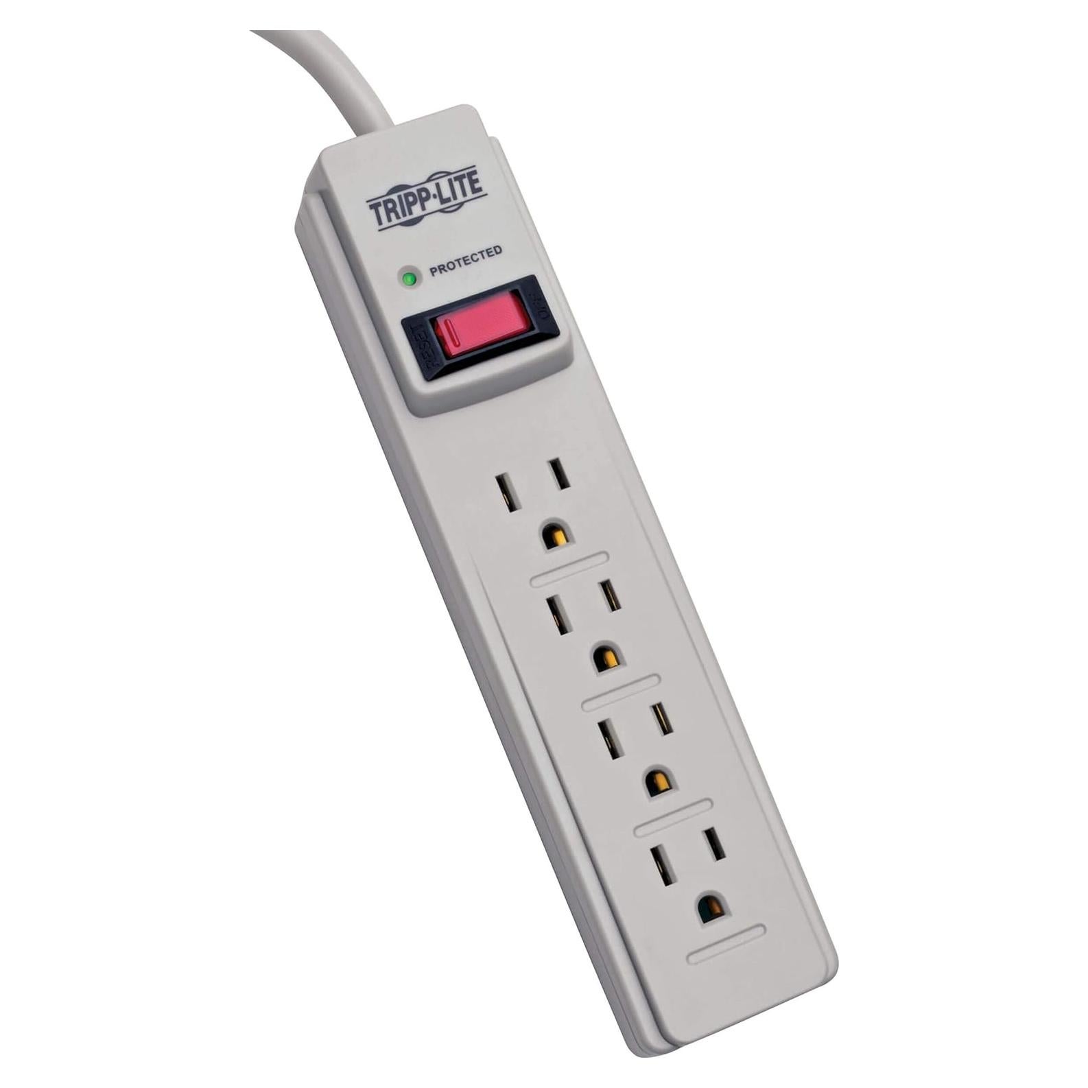 Protector Sobretensiones Tripp Lite TLP404 4 Salidas 450 Julios