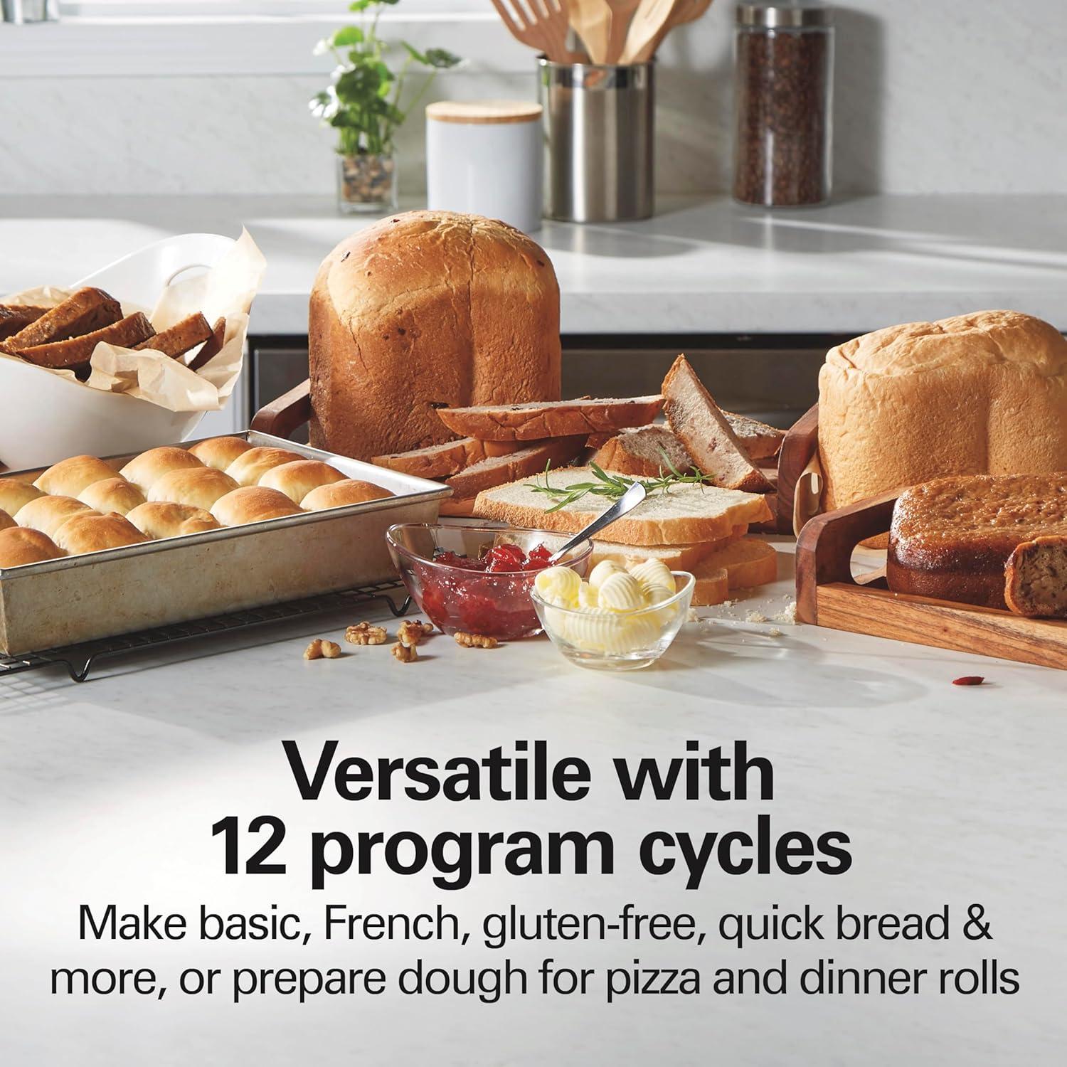 Máquina de Pan Hamilton Beach 2 kg Digital 12 Programas