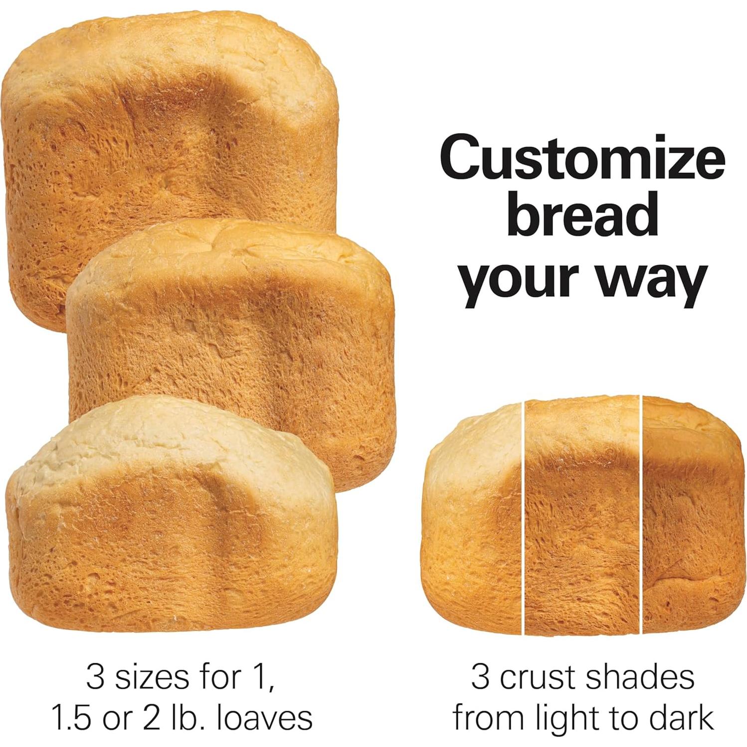 Máquina de Pan Hamilton Beach 2 kg Digital 12 Programas