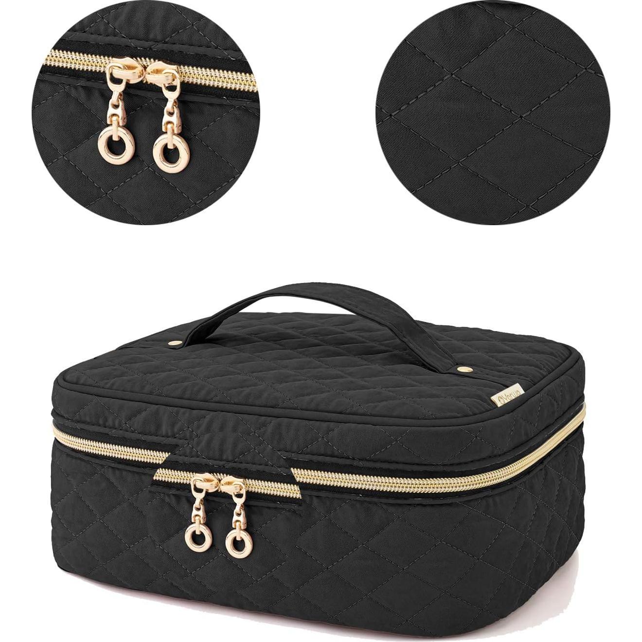 Bolsa de Transporte para Esmalte de Uñas Yarwo 24 Botellas Negro