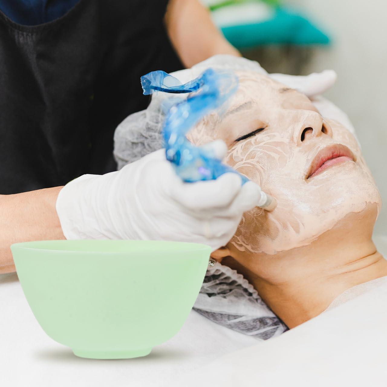 Set de 3 Tazones de Silicona Healifty para Mezcla Facial Verde