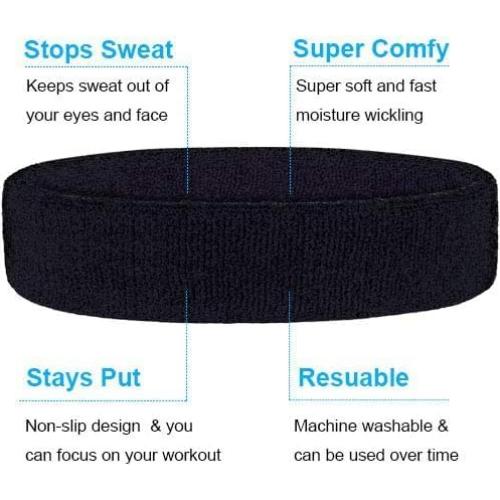 Conjunto de Diadema y Muñequera Favofit - Unisex, Absorbente