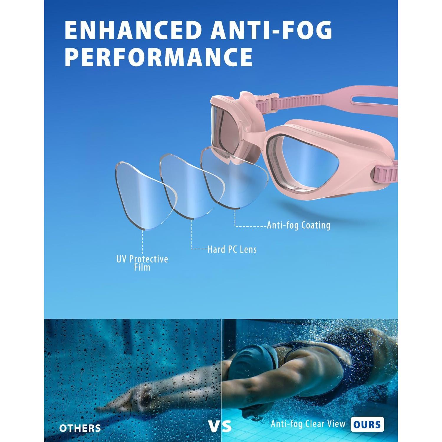 Gafas de Natación W2 ZABERT Adultos UV 400 Antiempañante