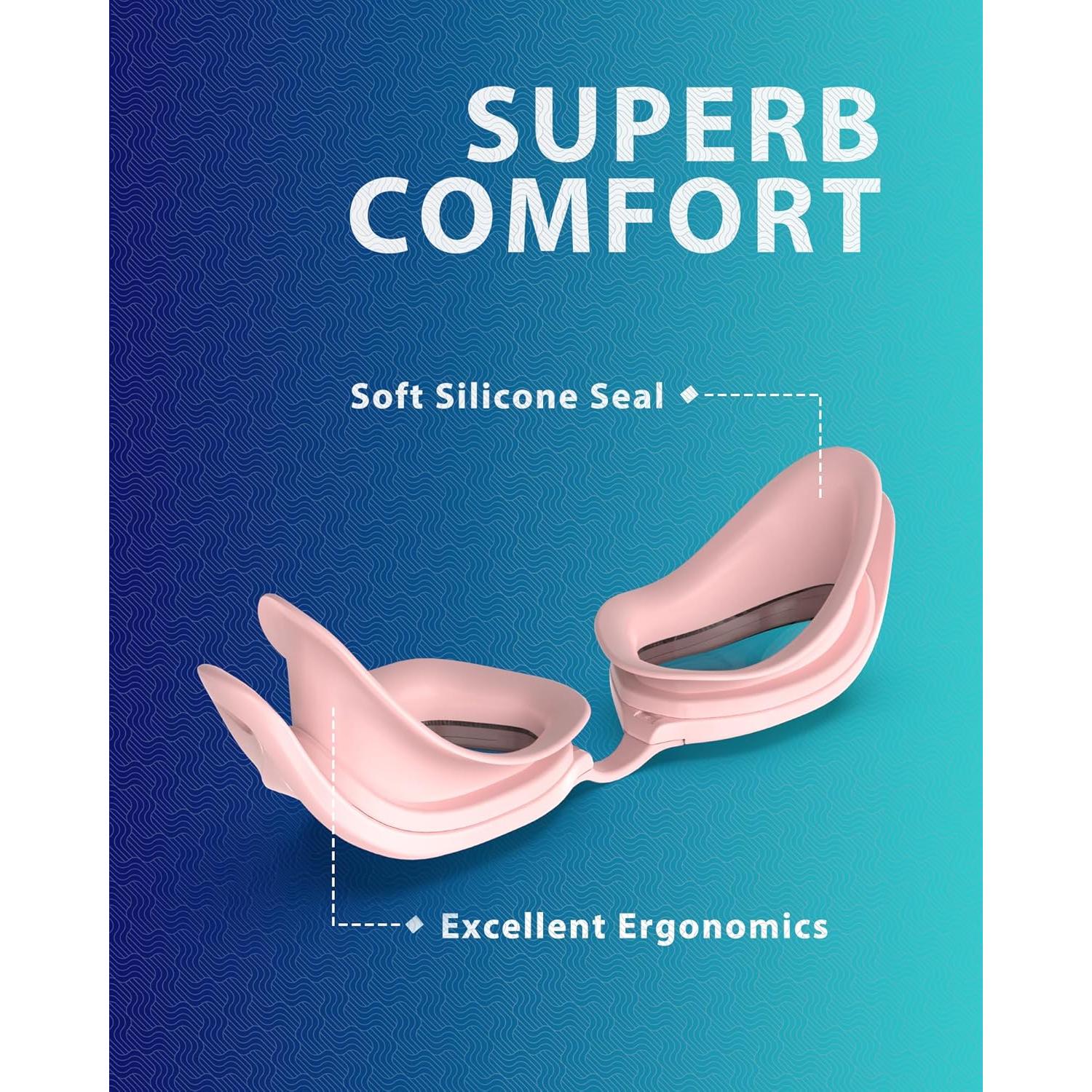 Gafas de Natación W2 ZABERT Adultos UV 400 Antiempañante