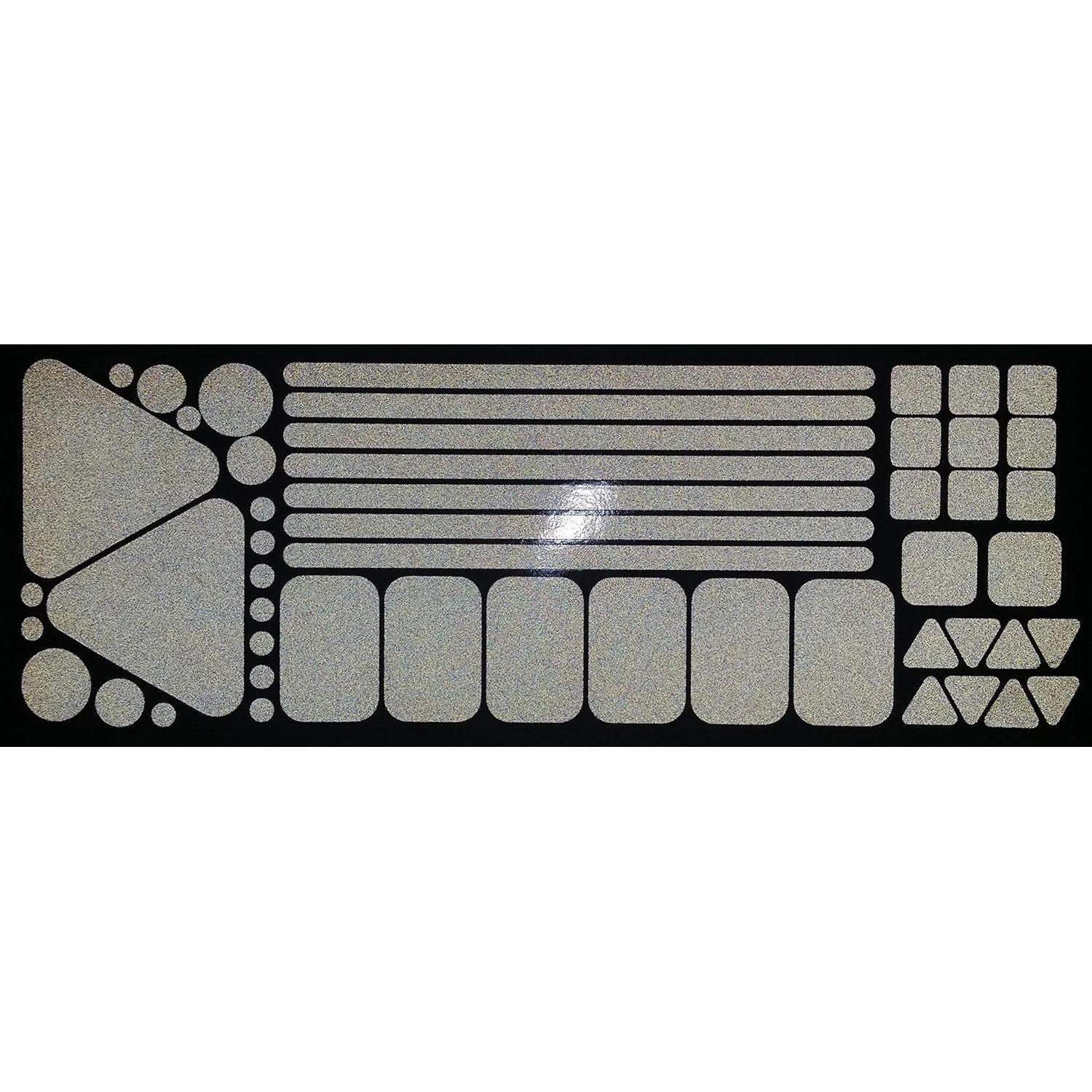 Calcomanías Reflectantes LiteMark - Seguridad para Bicicleta y Motocicleta, 51 Piezas