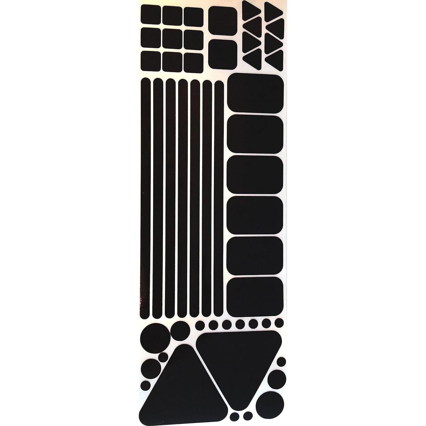 Calcomanías Reflectantes LiteMark - Seguridad para Bicicleta y Motocicleta, 51 Piezas