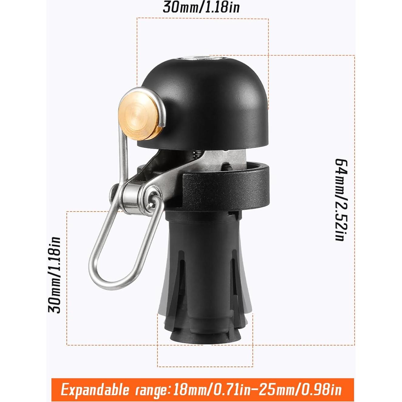 Timbre de bicicleta ACRUNU BSLD de aluminio 80dB ligero 65g