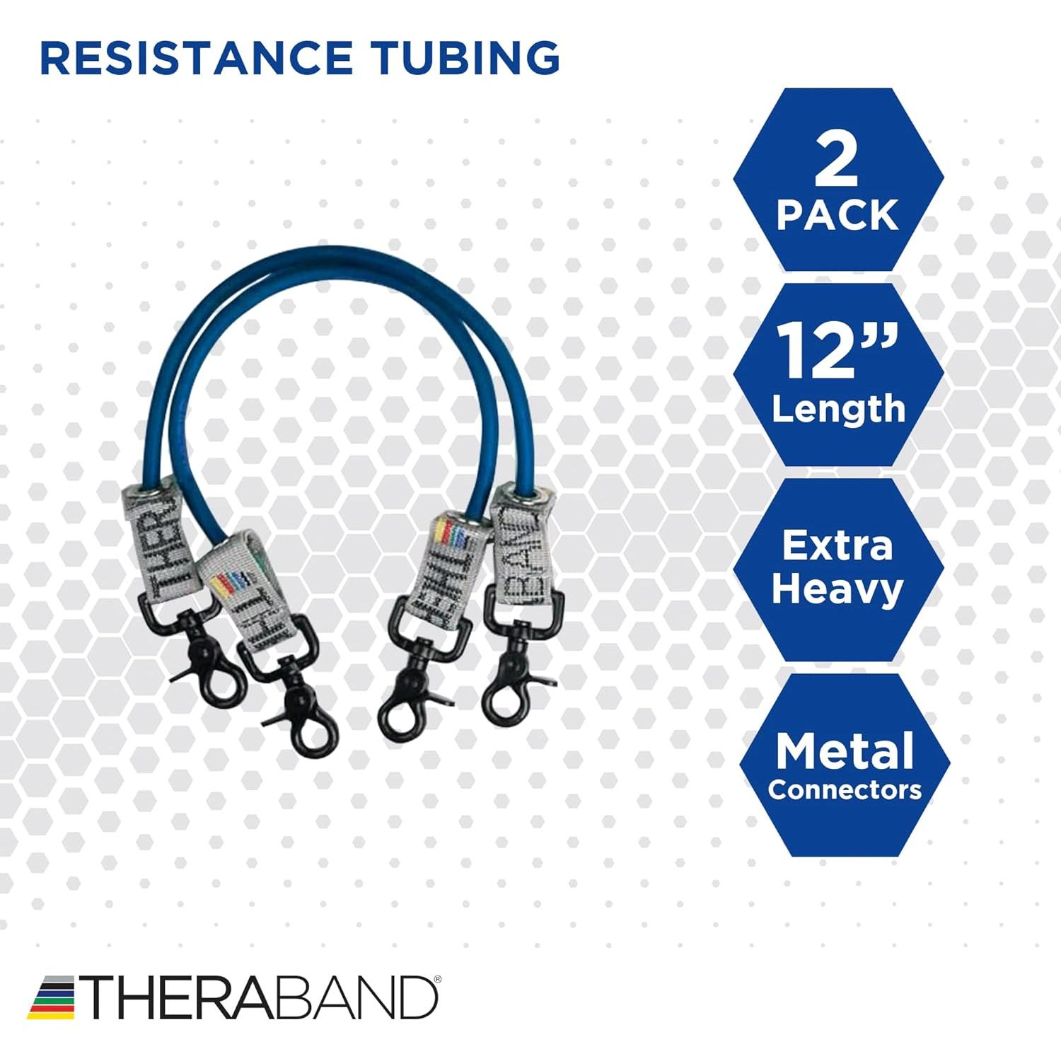 Tubo de Resistencia THERABAND Azul Extra Pesado 30.48 cm Set de 2