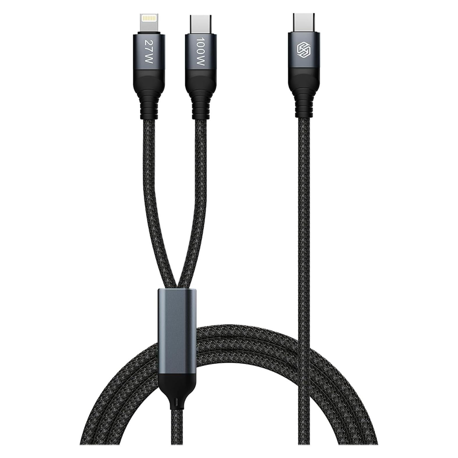 Cable Nillkin 2-en-1 USB C y Lightning 1.5m Carga Rápida
