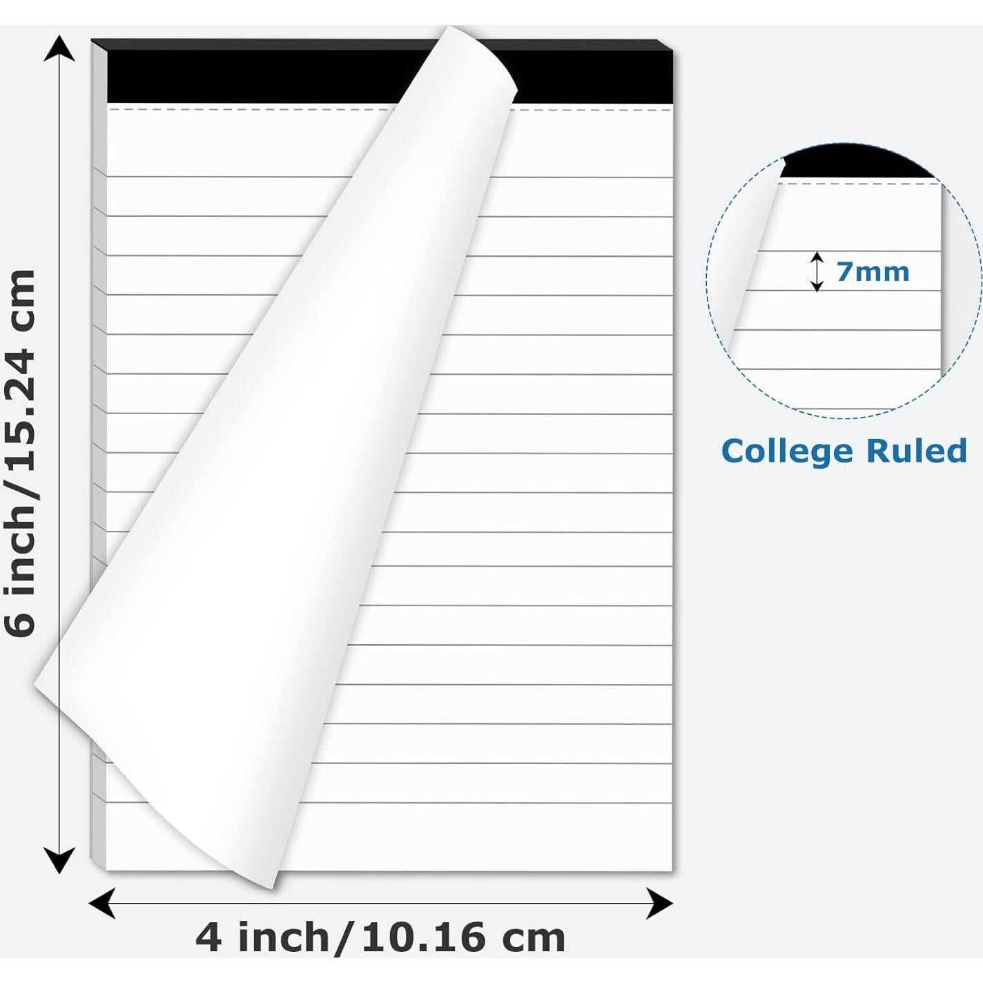 Bloc de Notas Perforados MuiAng 10.16x15.24 cm - Paquete de 6