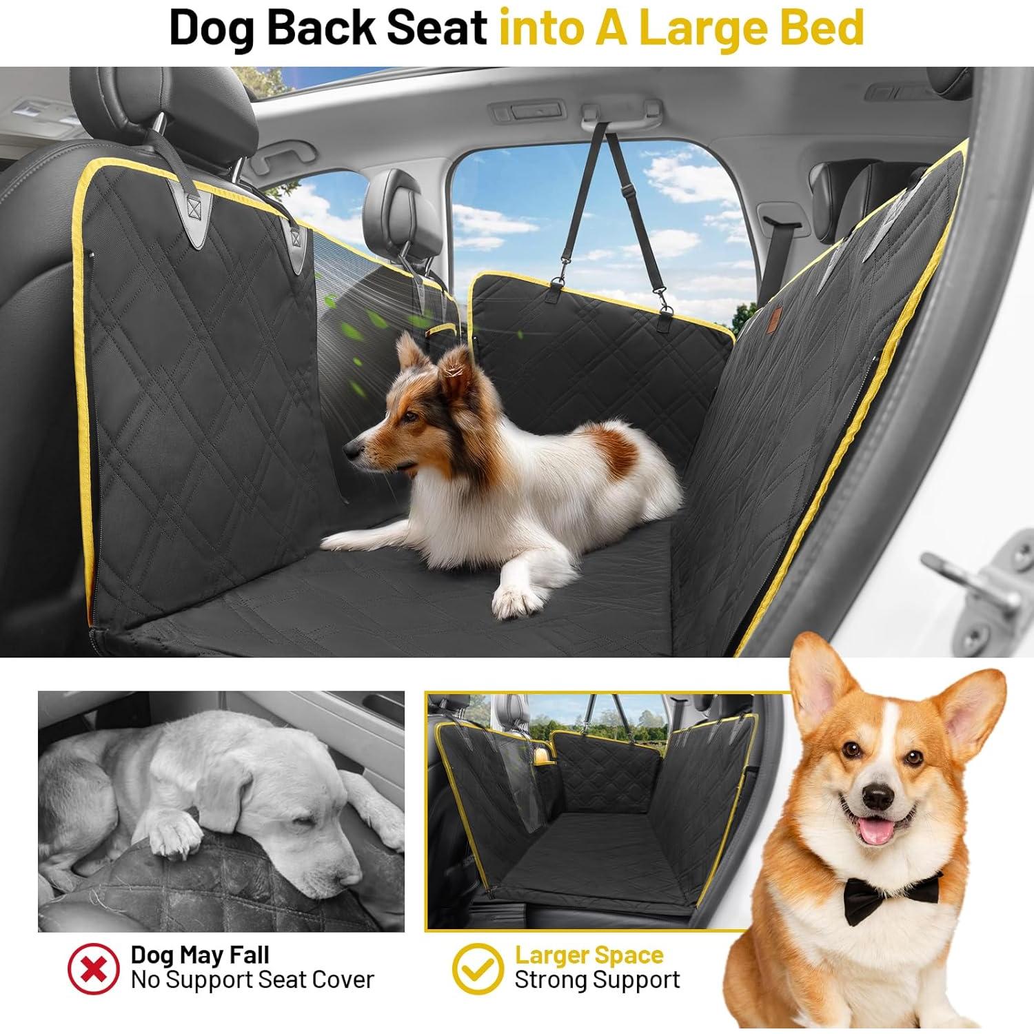 Cubierta de Asiento Trasero para Perros BUMUBI Impermeable