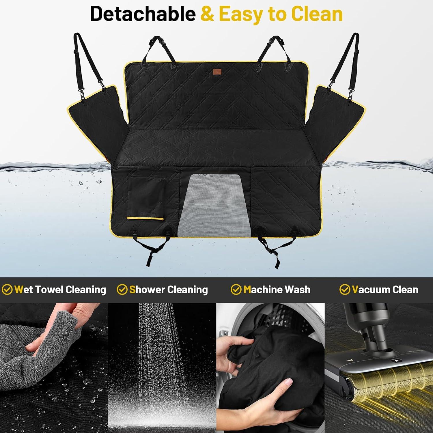 Cubierta de Asiento Trasero para Perros BUMUBI Impermeable