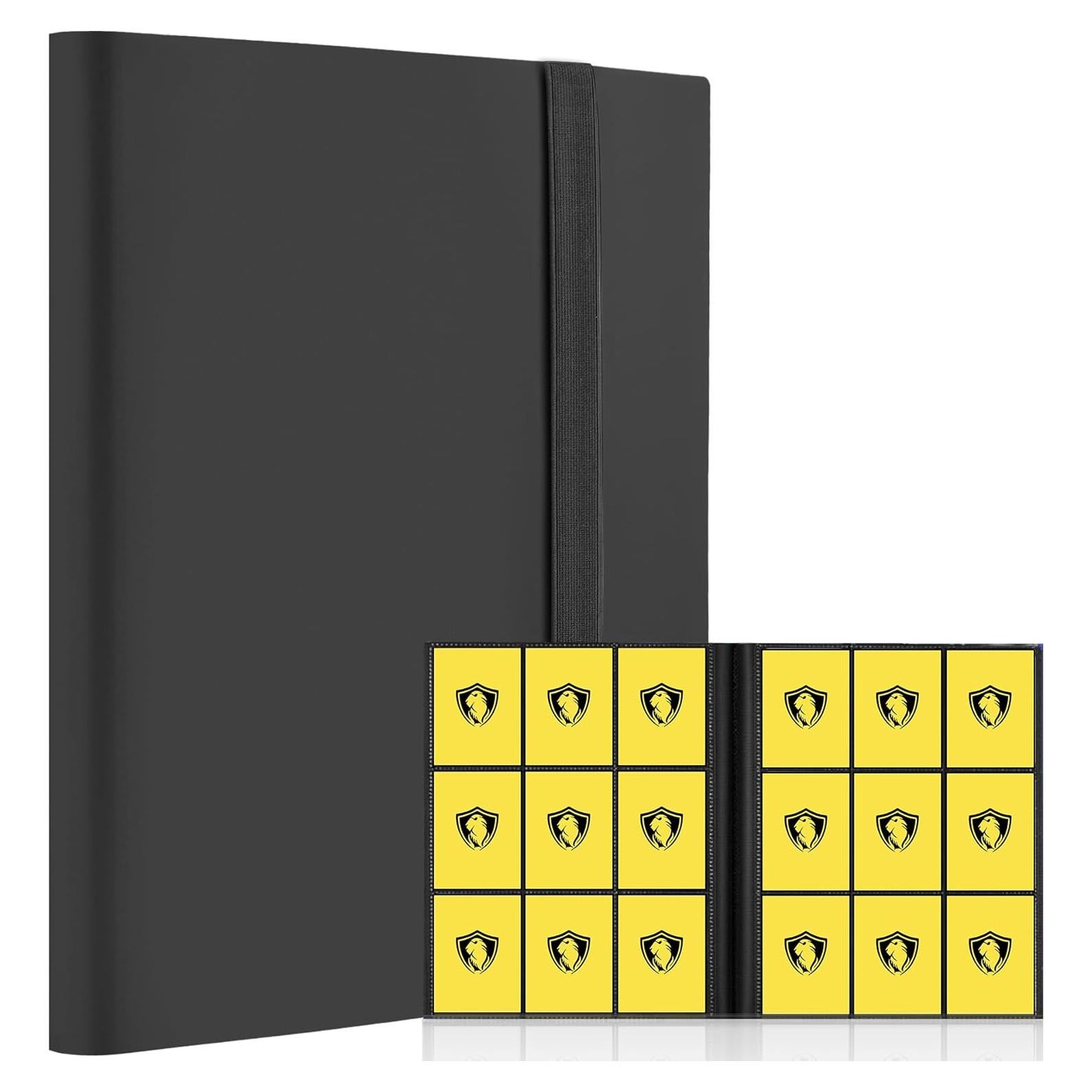 Carpeta de Cartas Fonwill 9 Bolsillos para 360 Cartas Negra