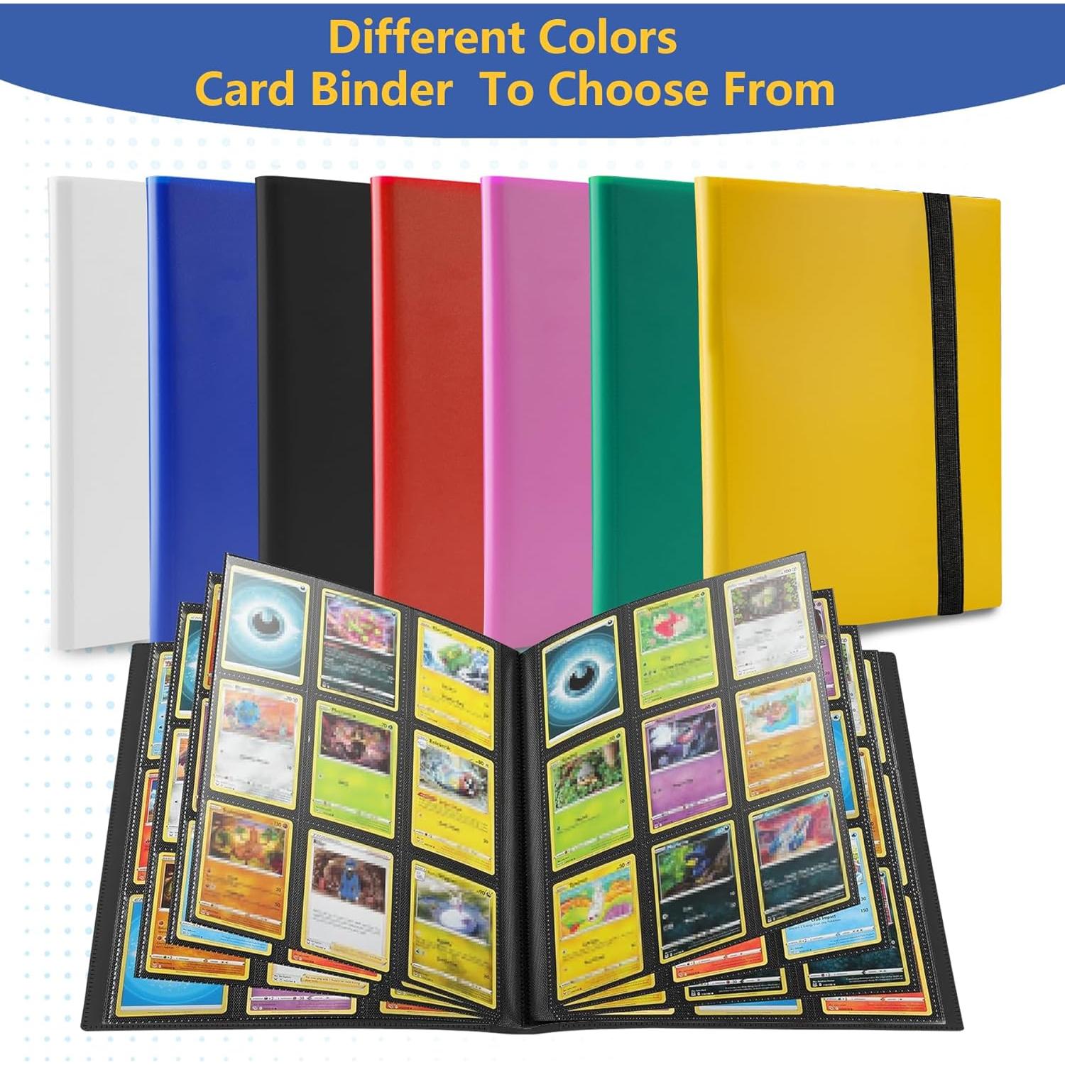 Carpeta de Cartas Fonwill 9 Bolsillos para 360 Cartas Negra