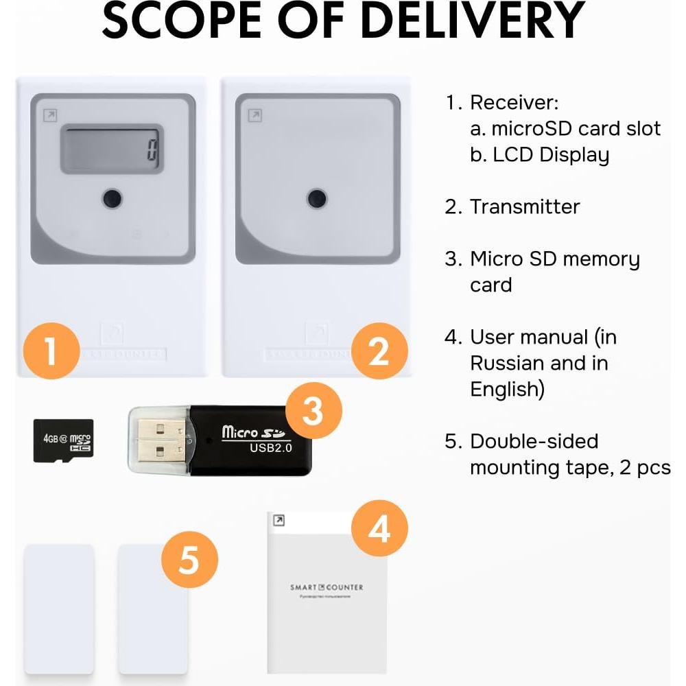 Contador de Personas SmartCounter 31 - Precisión 98%, Batería AA