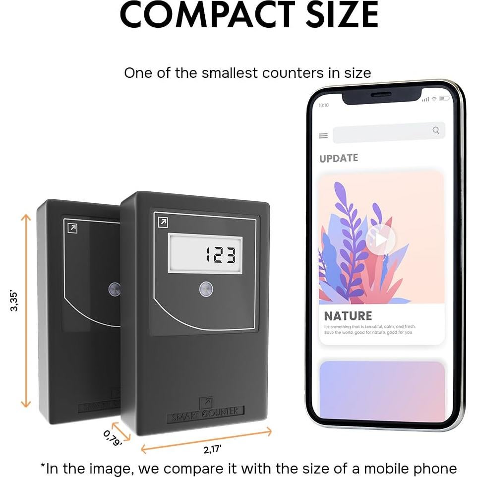 Contador de Personas Inteligente SmartCounter - Infrarrojo, Negro