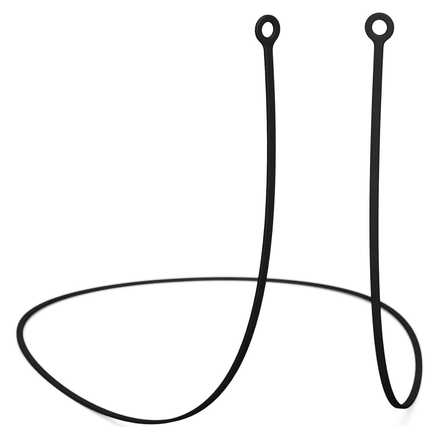 Cordón CURVD para Tapones de Oído de Silicona 66 cm Negro