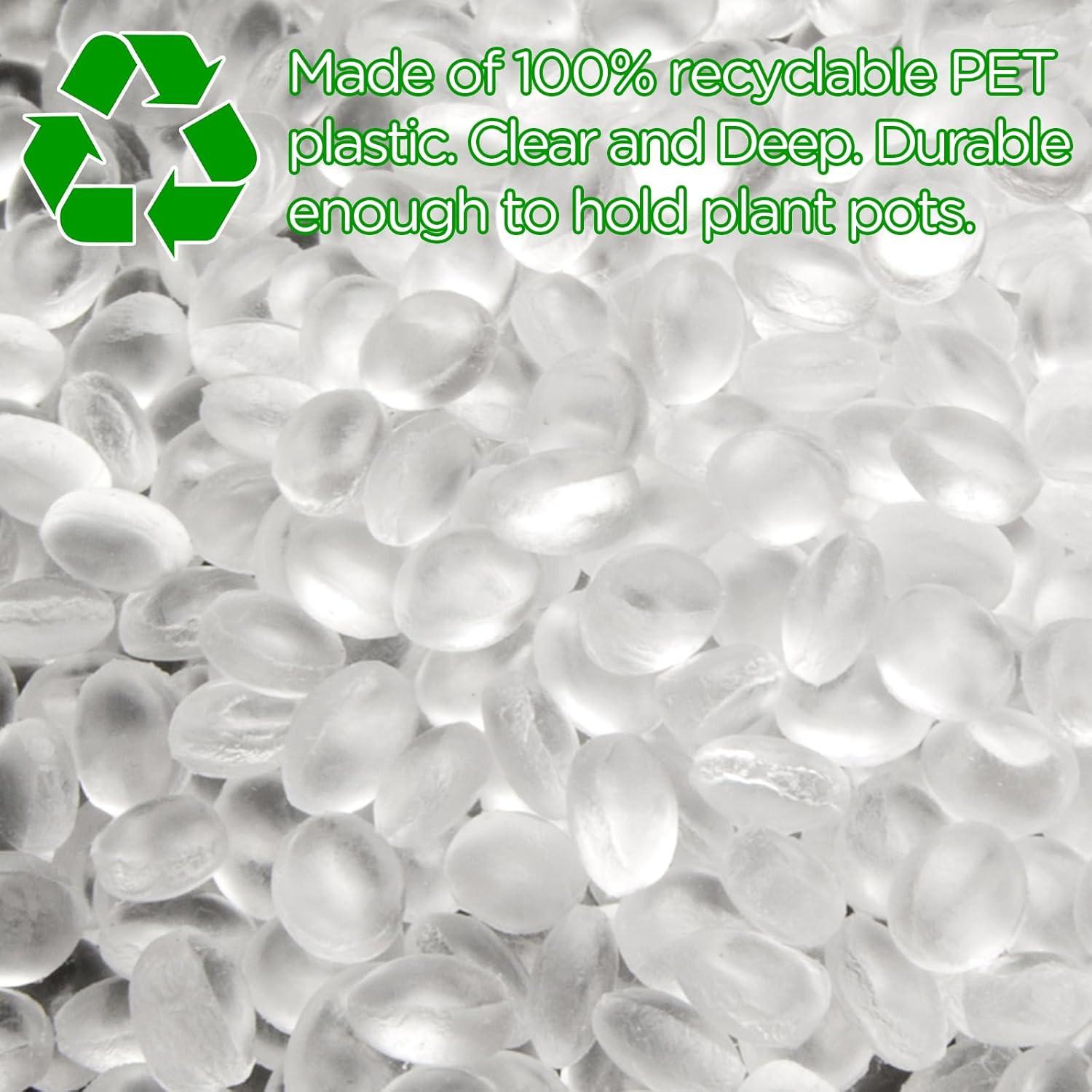 Bandejas de Goteo Profundas Hoolerry 15 Pzs 10-20 cm Plástico