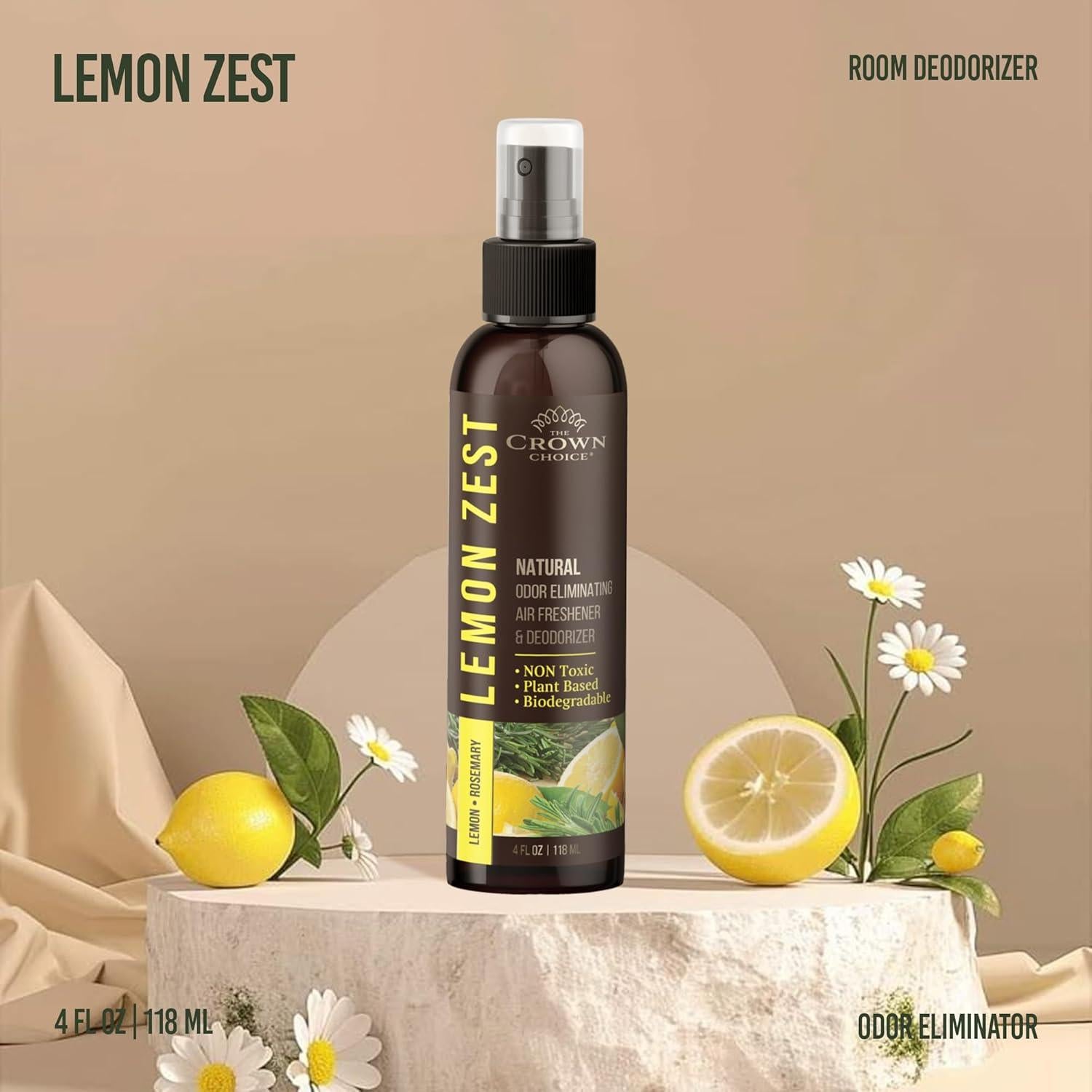 Spray Ambientador Natural The Crown Choice 2PK Ralladura de Limón 226.8g