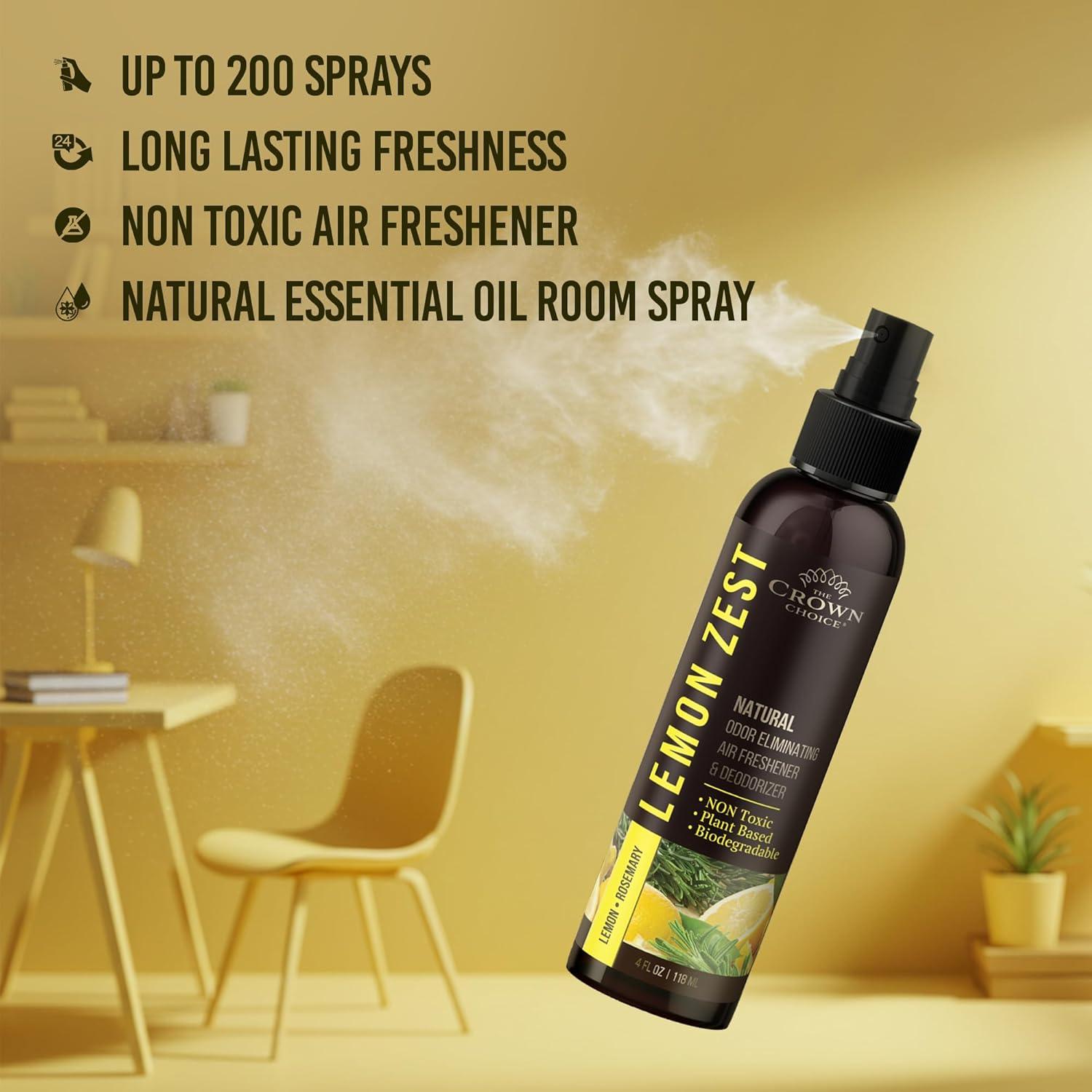 Spray Ambientador Natural The Crown Choice 2PK Ralladura de Limón 226.8g