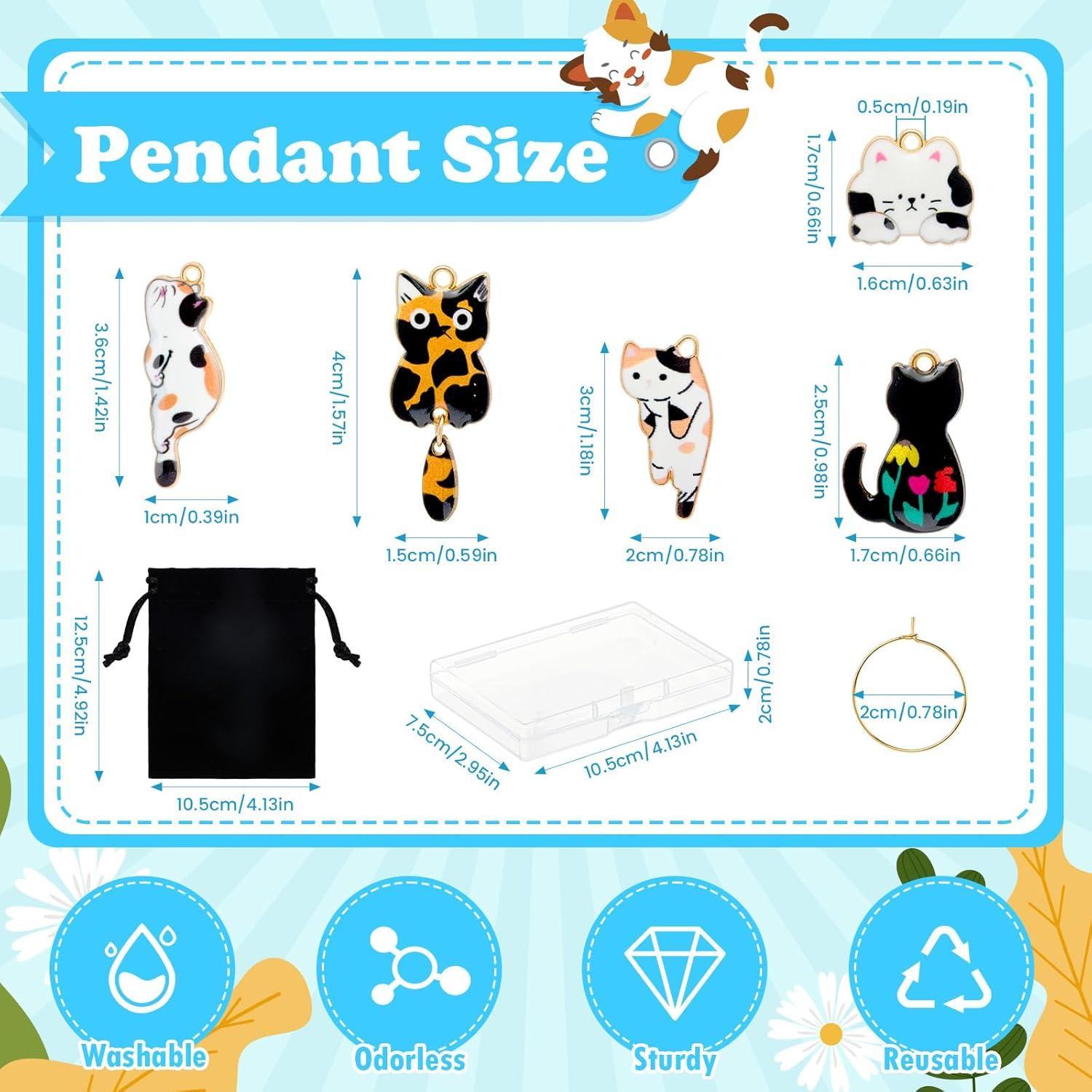 Conjunto de 40 Marcadores de Vino Tema Gato Megitzuu